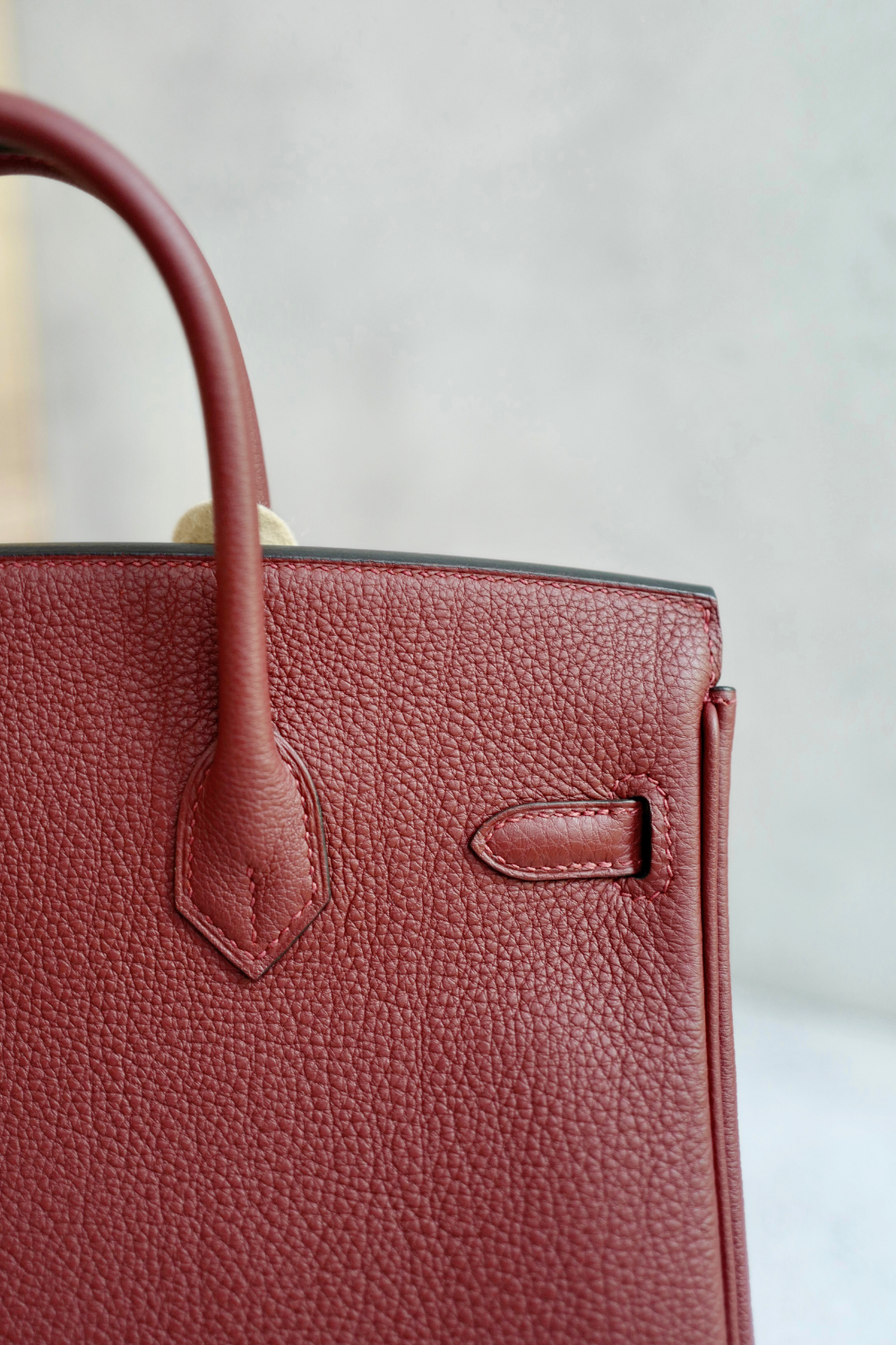 Hermes Birkin 25 Rouge H Togo Gold Hardware Complete W Stamp 2024