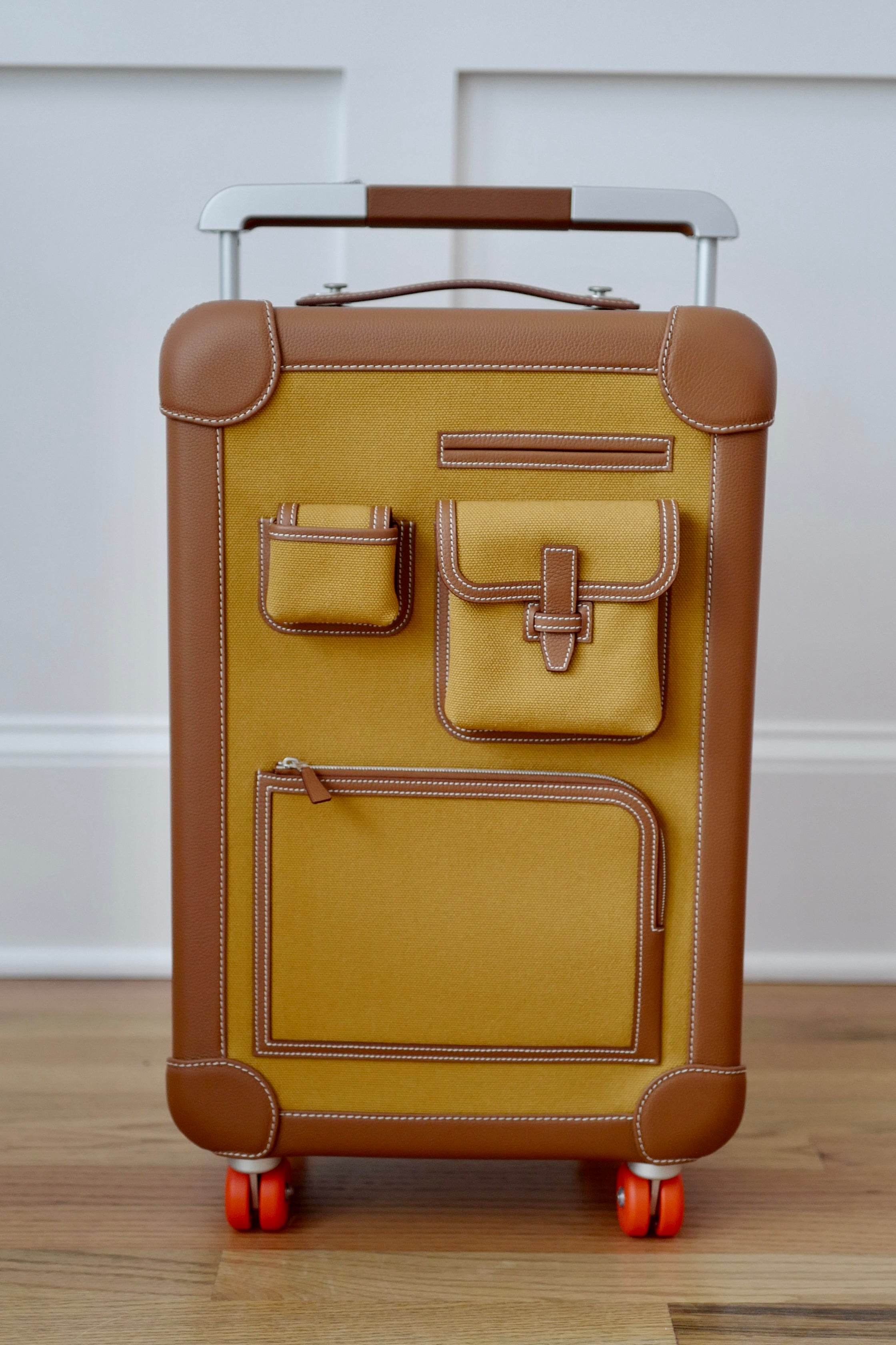 BNIB Hermès RMS Cargo Carry On Cabine Suitcase – Dessert/Fauve 2025 $24K