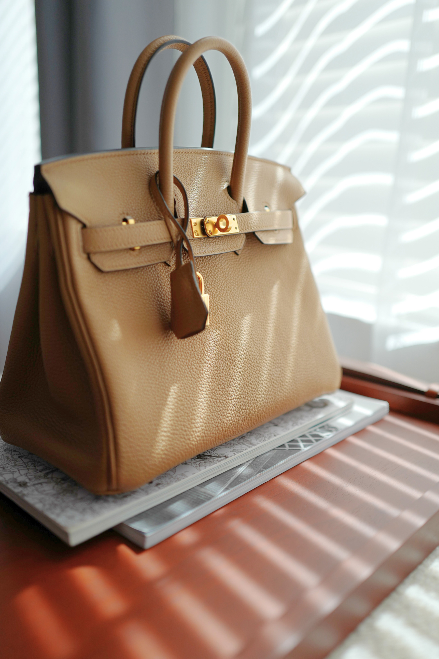 BNIB Hermès Birkin 25 Bag Chai Togo Leather with Gold Hardware Stamp U 2023
