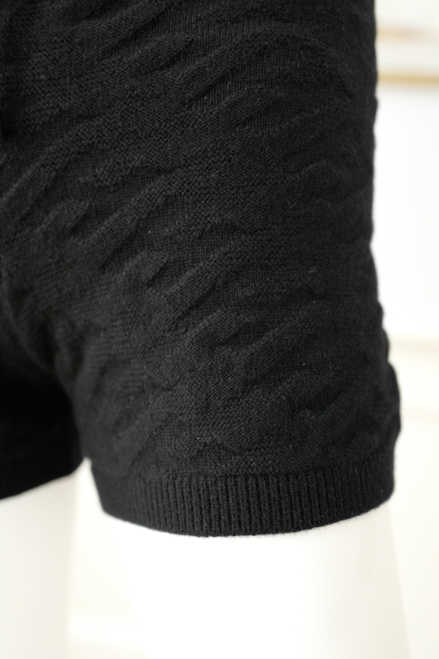 Hermes RTW Short Maille Loungewear Voyage Noir Black Size 36