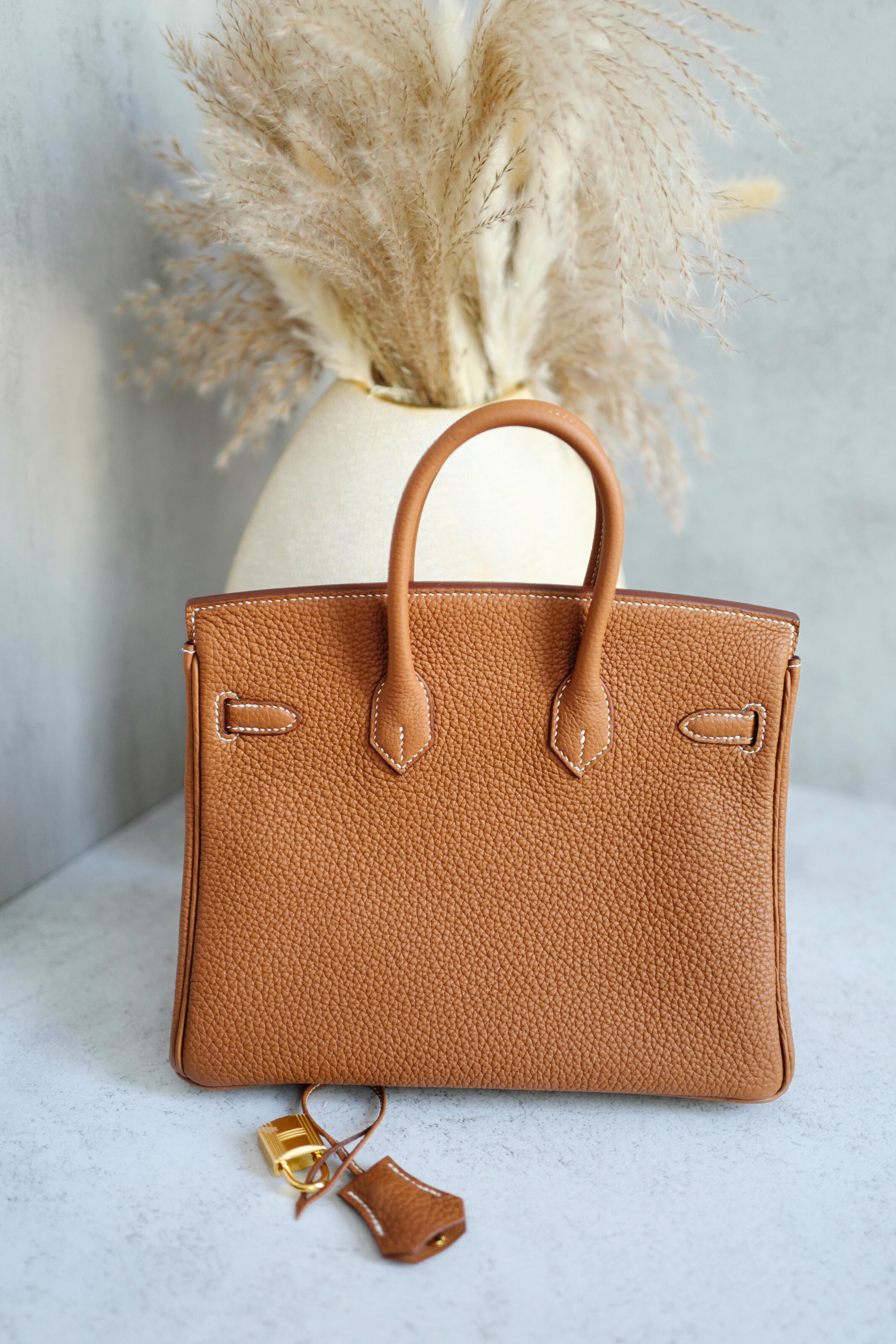 BNIB Hermès Birkin 25 Bag Gold Togo Leather with Gold Hardware