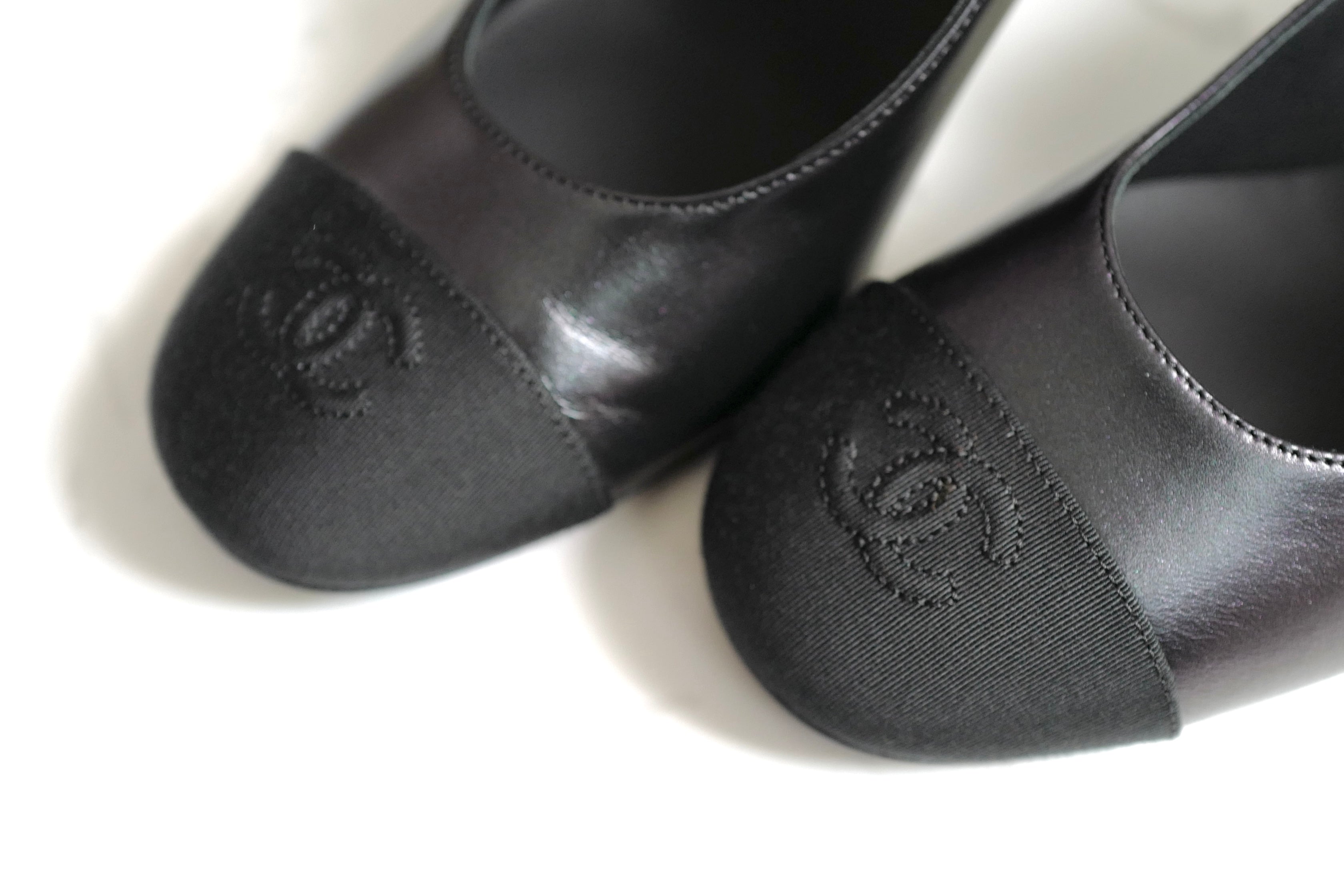 BNIB Chanel 24S Mary Jane Heels In Black Leather size 38.5 $1350