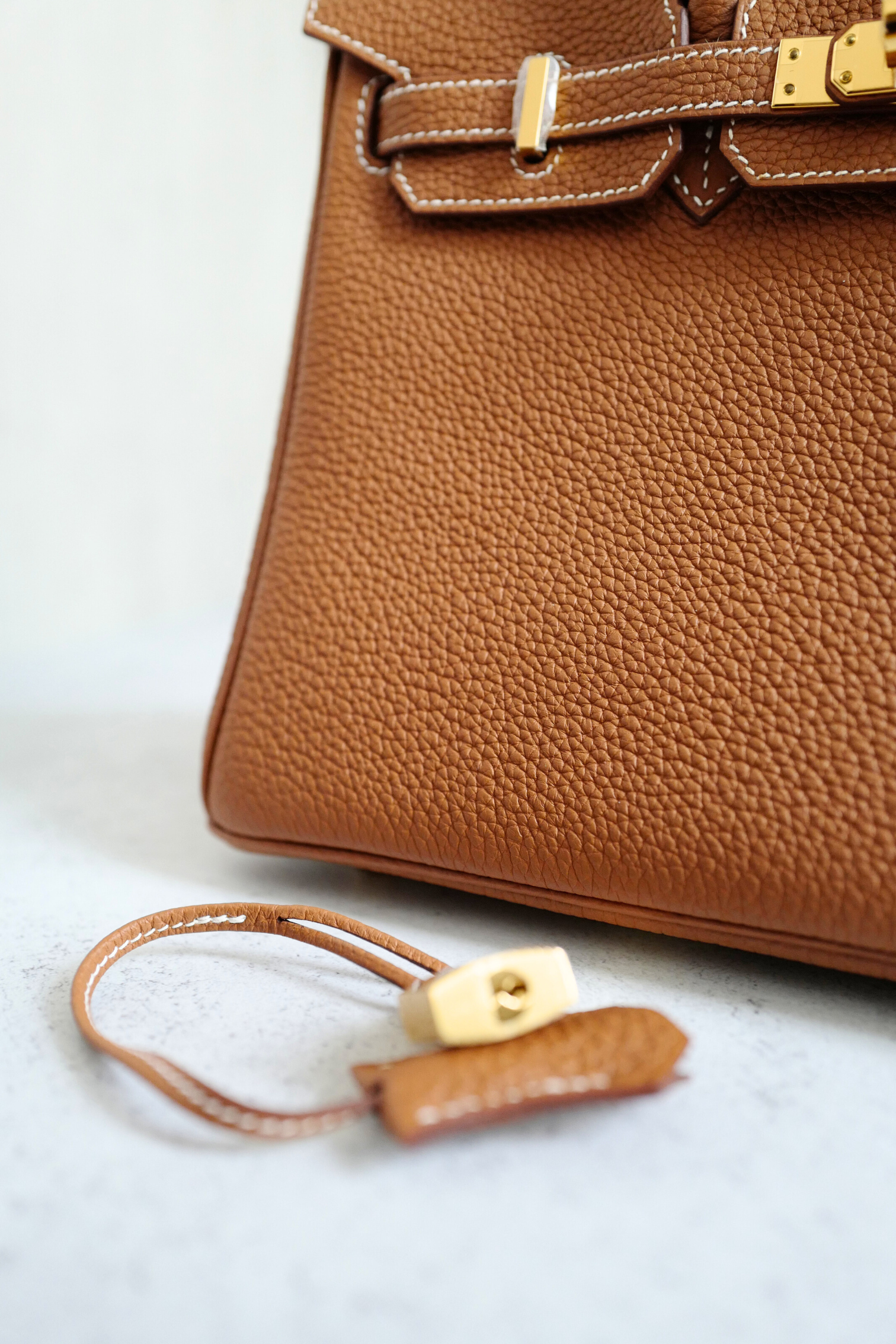 BNIB Hermès Birkin 25 Bag Gold Togo Leather with Gold Hardware