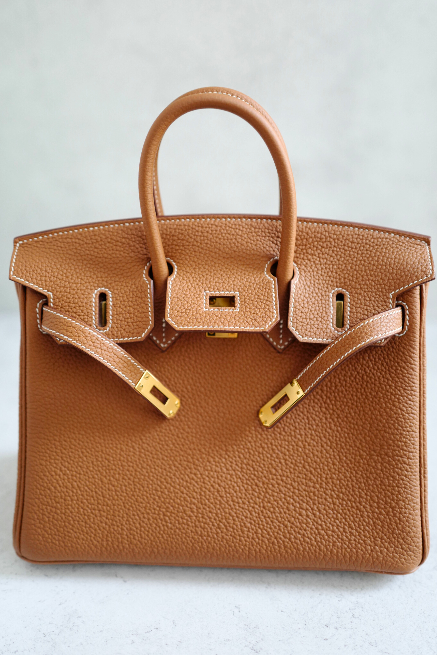 BNIB Hermès Birkin 25 Bag Gold Togo Leather with Gold Hardware
