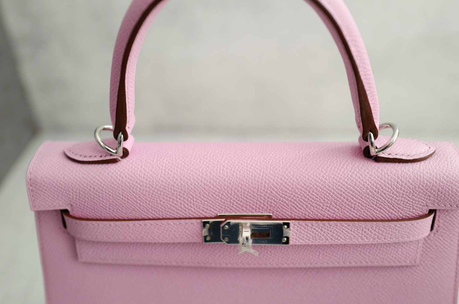 NEW Hermès Kelly 25 Sellier Mauve Sylvestre Epsom Leather Palladium Hardware Stamp U 2023