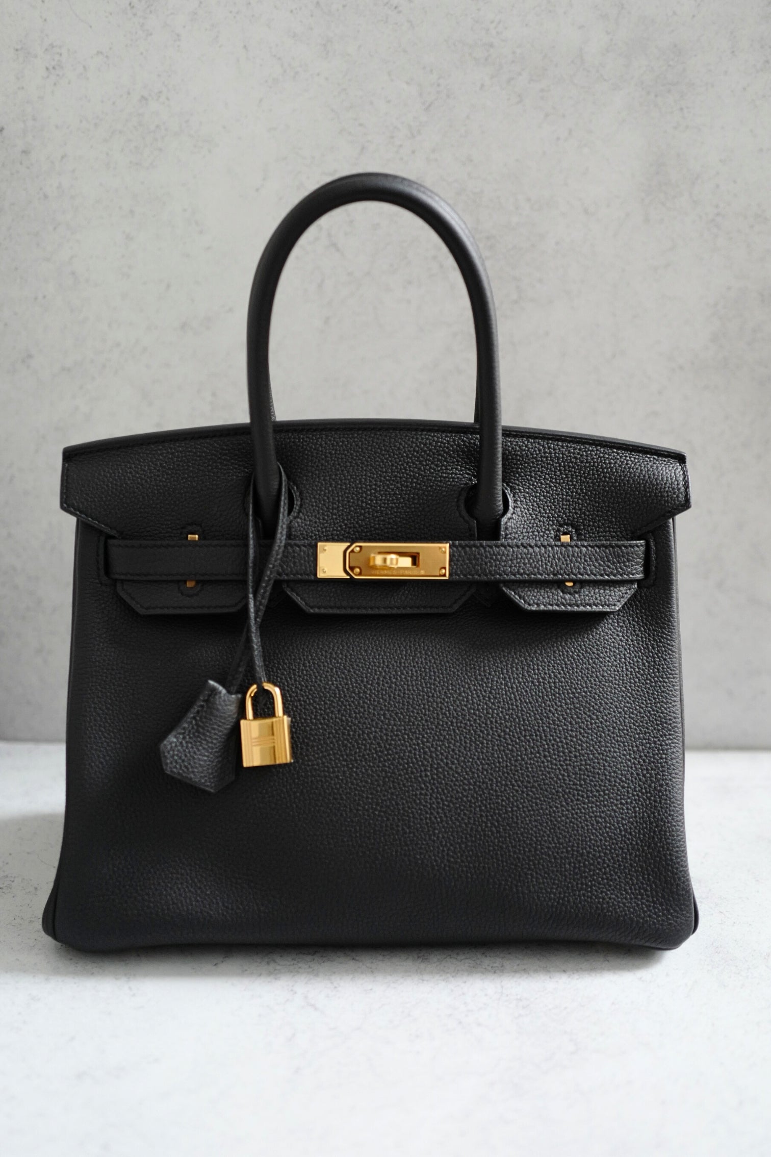 Hermès Birkin 30 Black Togo Leather with Gold Hardware New #W