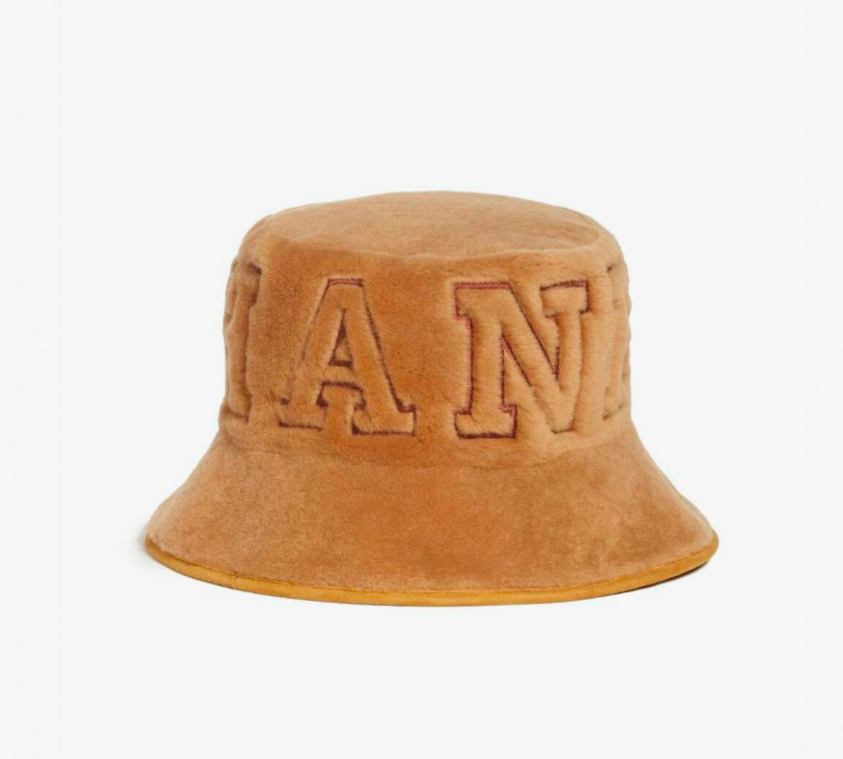 BNIB Chanel Bucket Hat Shearling Fur Beige Coco Neige 24N Size S