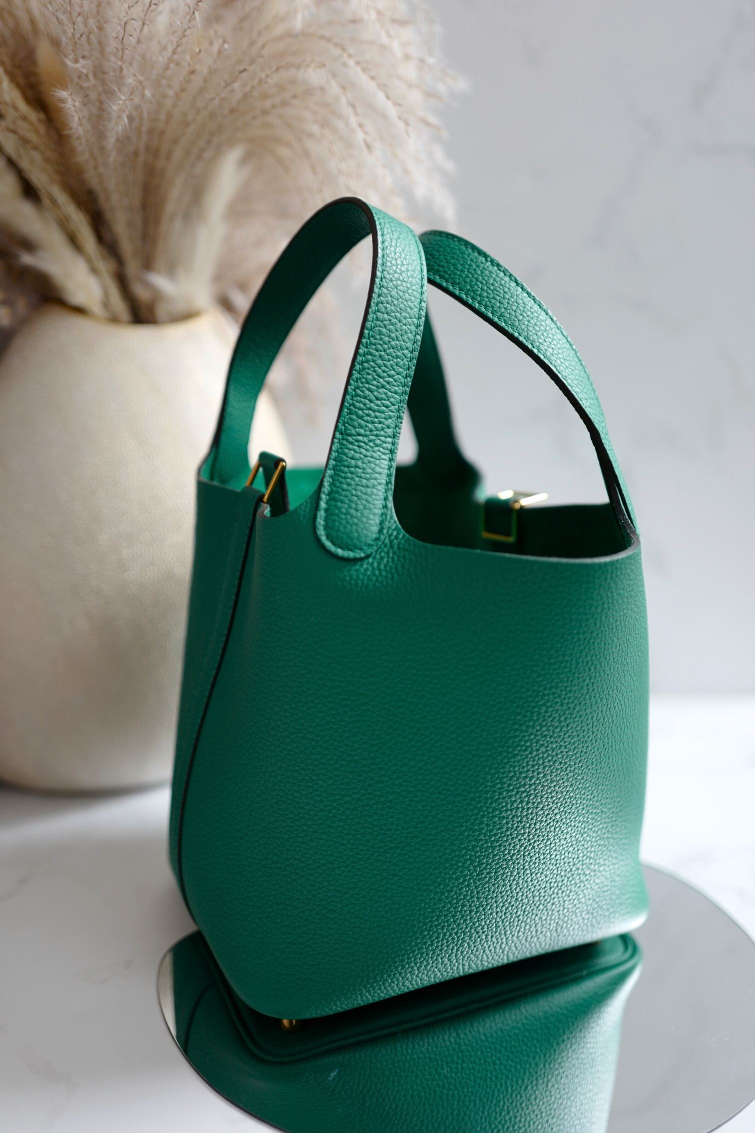 Hermes Picotin 18 Vert Jade with Gold Hardware U Stamp