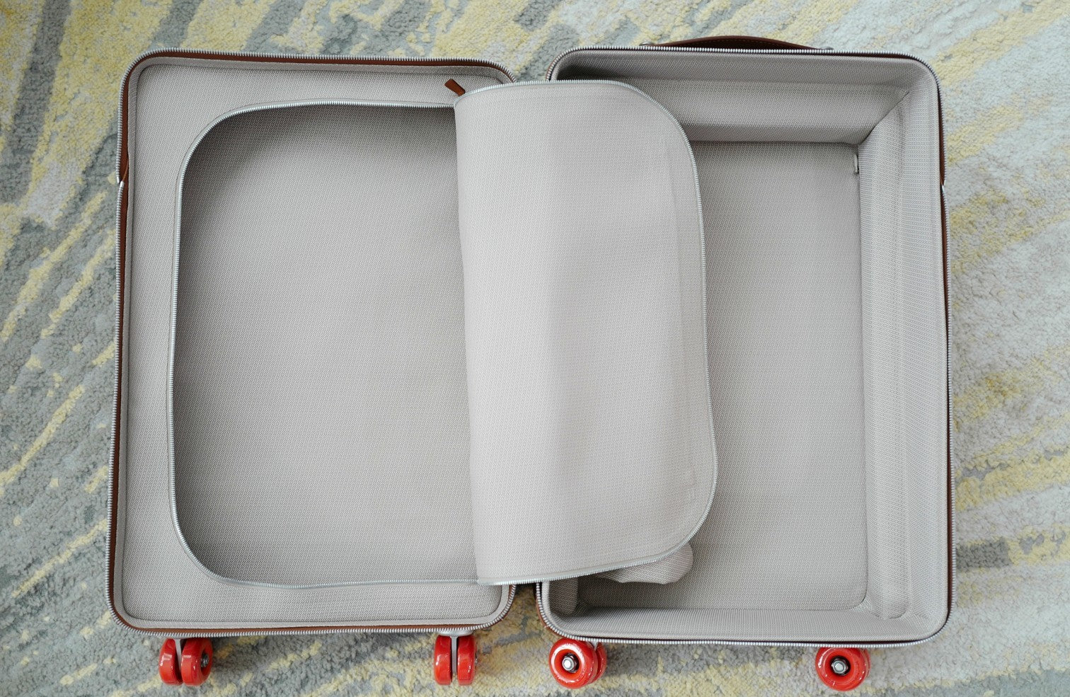 New Hermès Valise R.M.S Cargo Carry-On Suitcase – Beige/Fauve Canvas Leather PHW