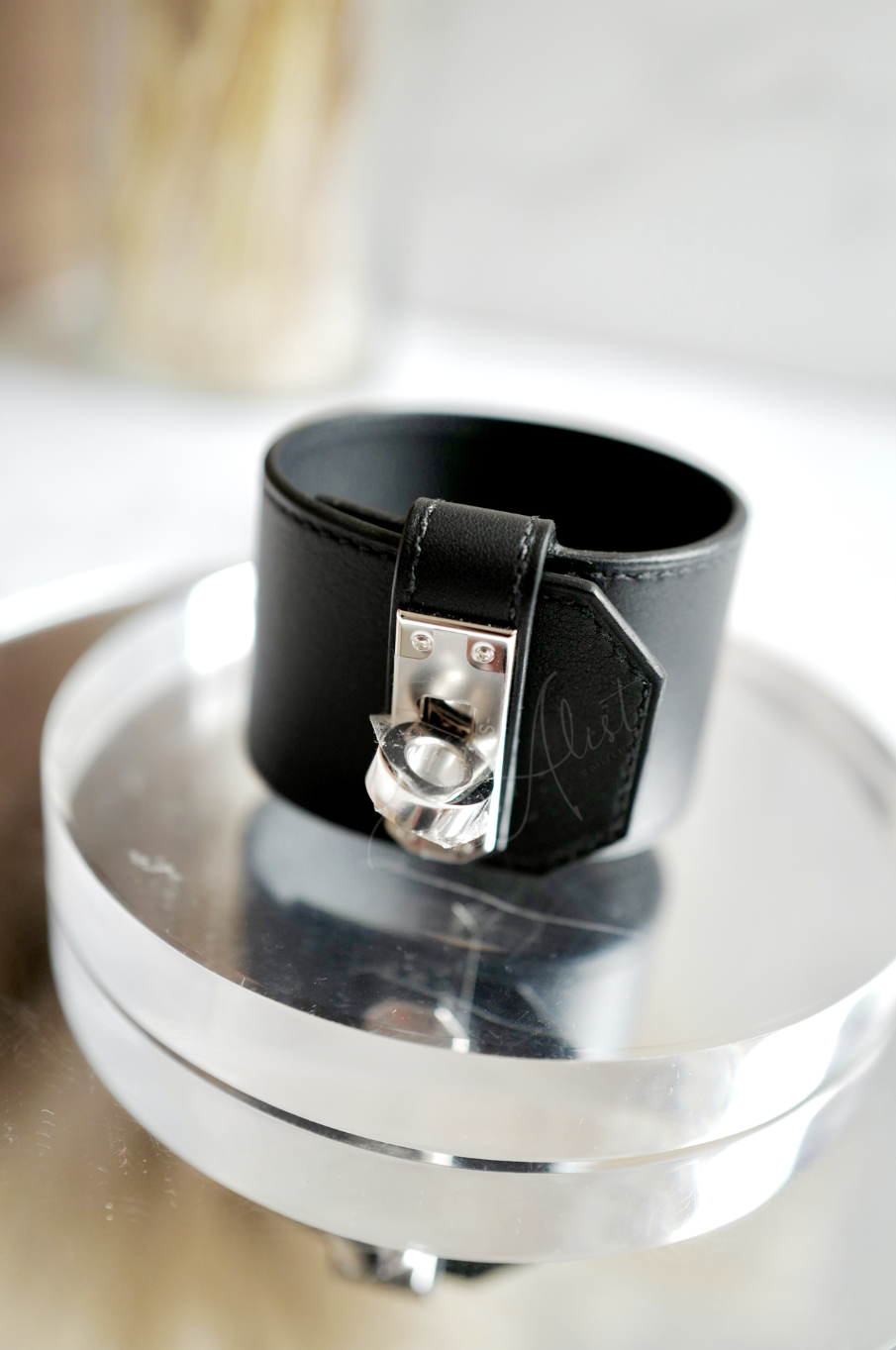 BNIB Hermes Bracelet Mini Kelly Twist GM Swift Calfskin T2 89 Noir