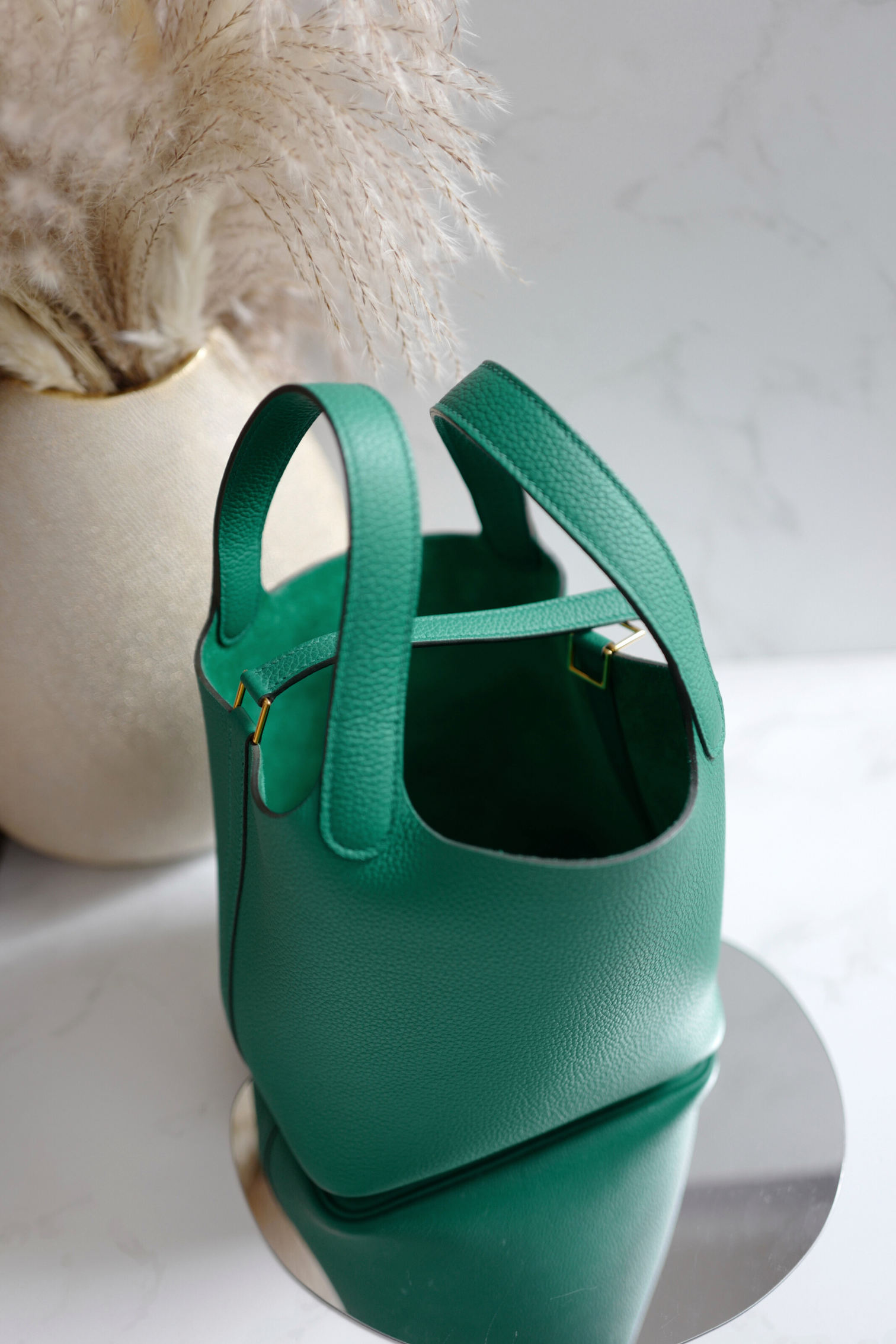 Hermes Picotin 18 Vert Jade with Gold Hardware U Stamp