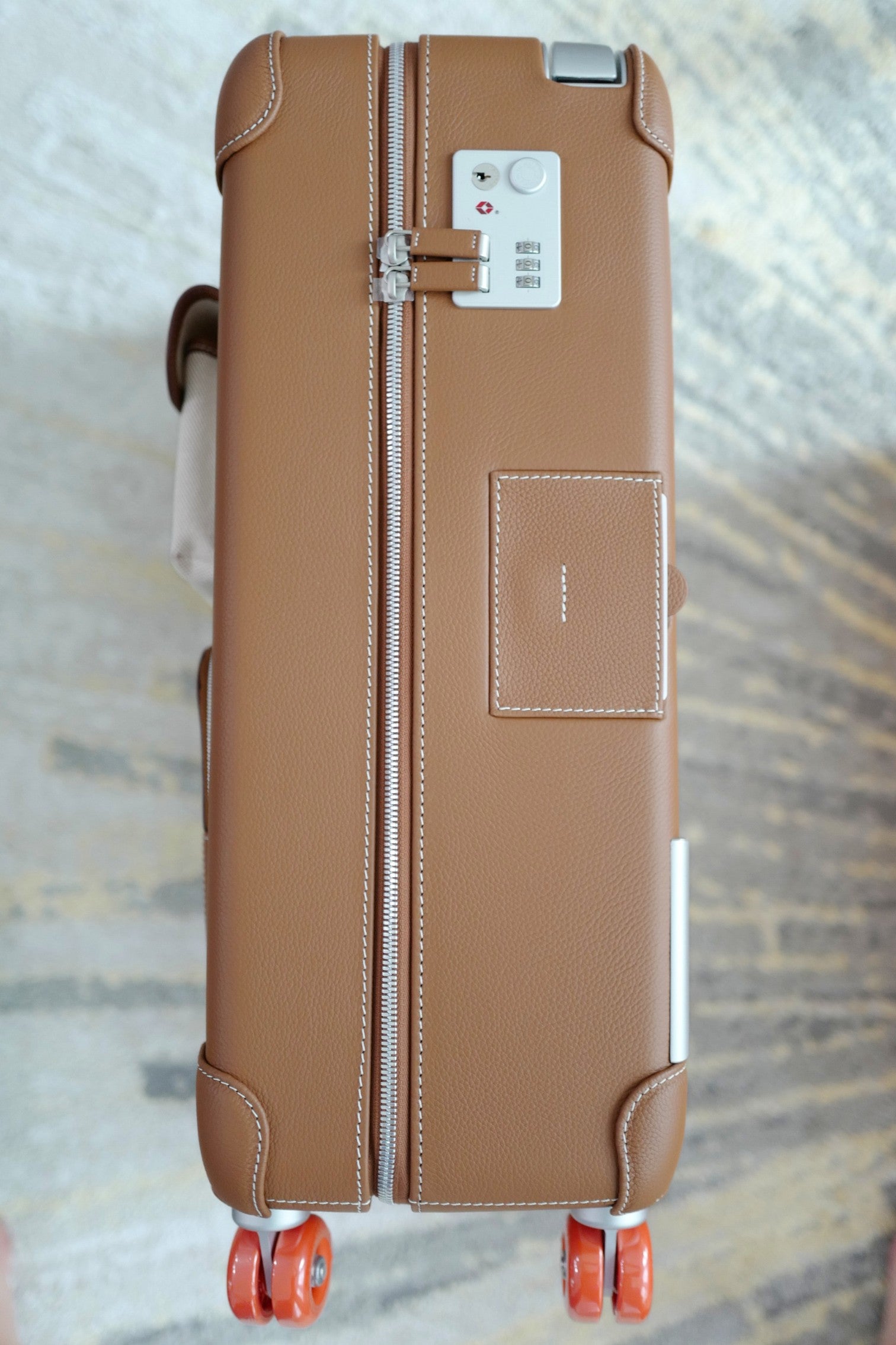 New Hermès Valise R.M.S Cargo Carry-On Suitcase – Beige/Fauve Canvas Leather PHW