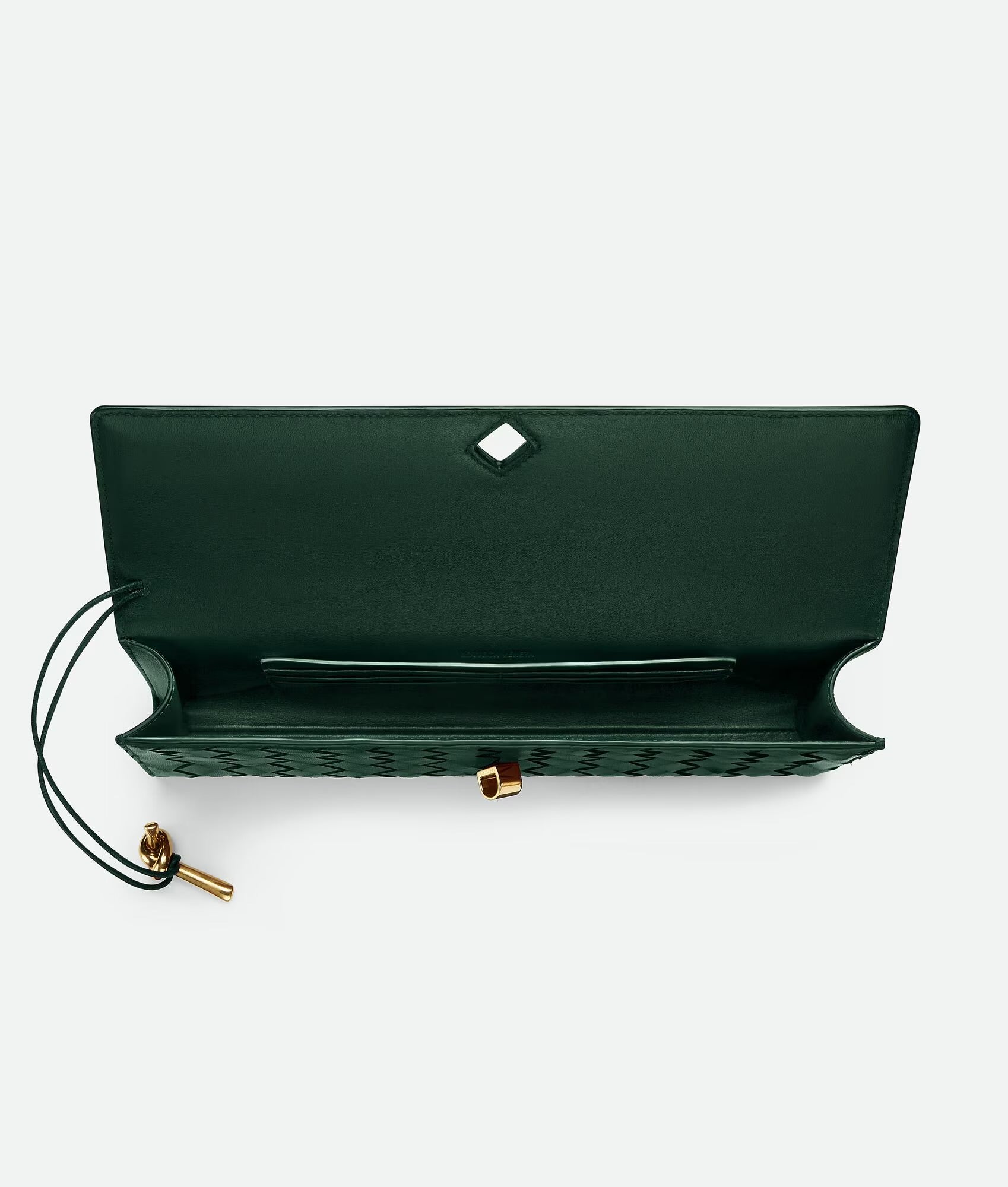 Bottega Veneta Andiamo Clutch Emerald Green NEW