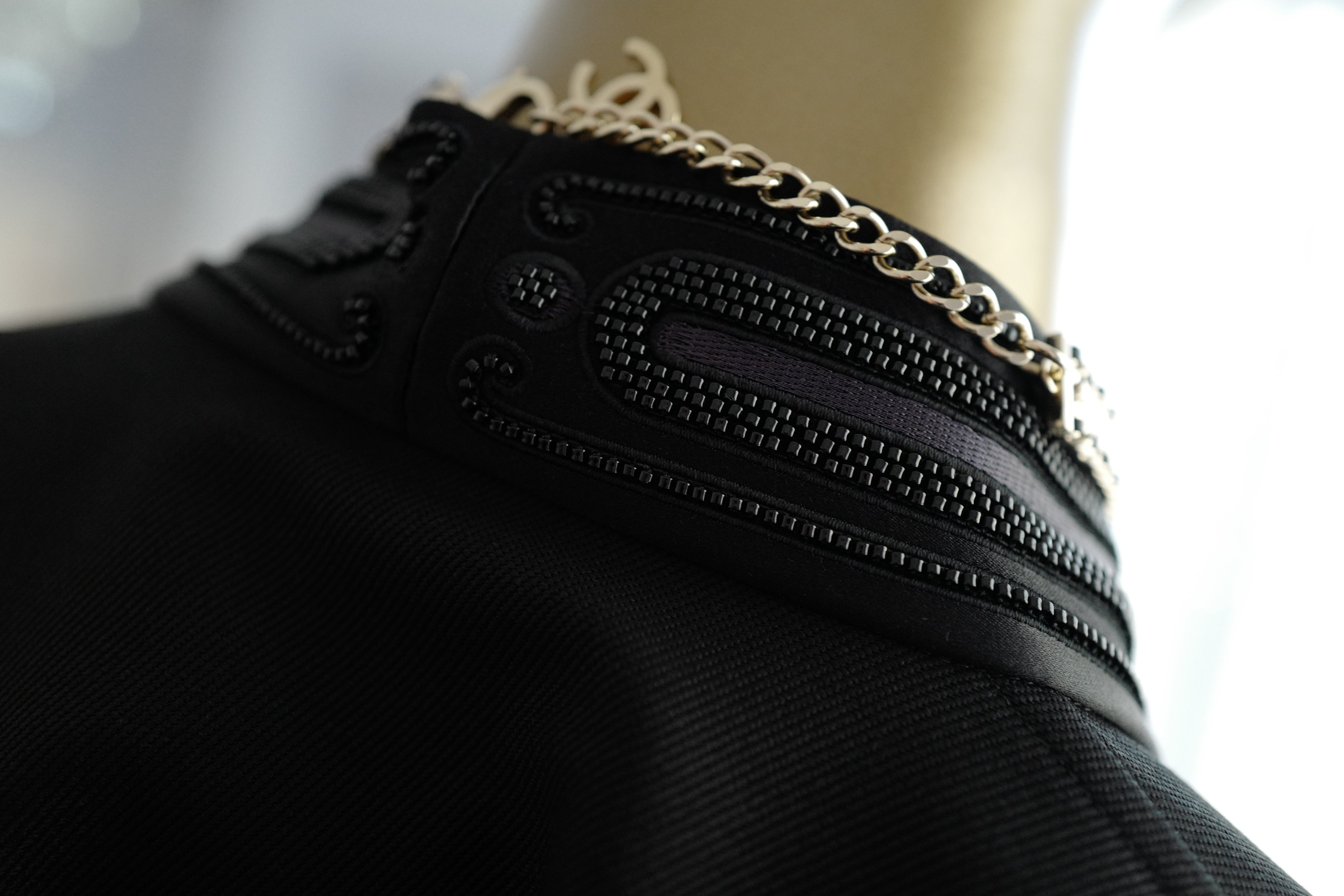 NEW Hermes Embroidered Long Poncho Vest Size 34 Noir Black Over $7K Retail