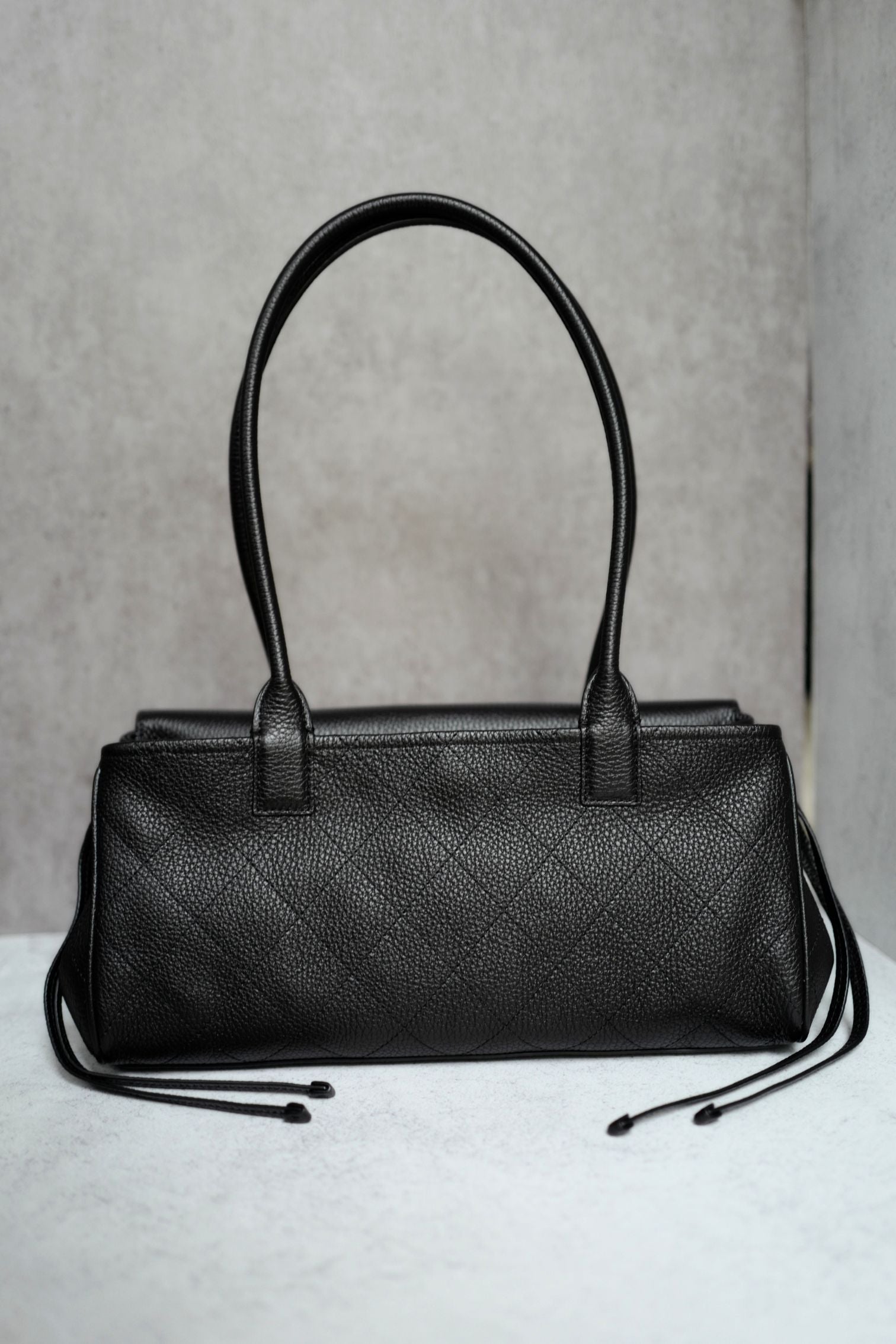 Chanel 26S Small Shopping Bag "Matthieu Blazy's" Black Calfskin Gold Hardware