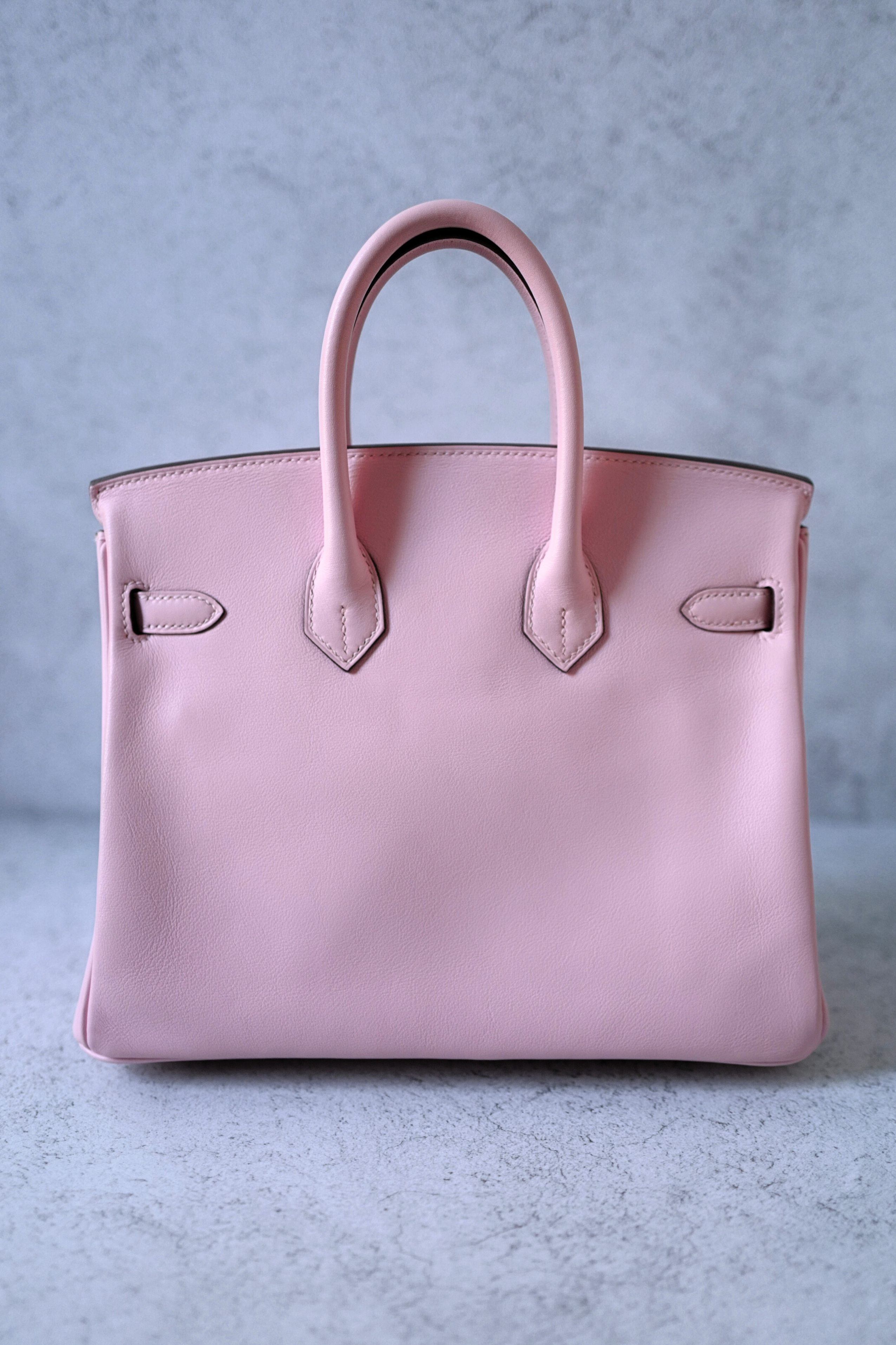 Hermès Birkin 25 Rose Sakura Swift Palladium Hardware D Stamp