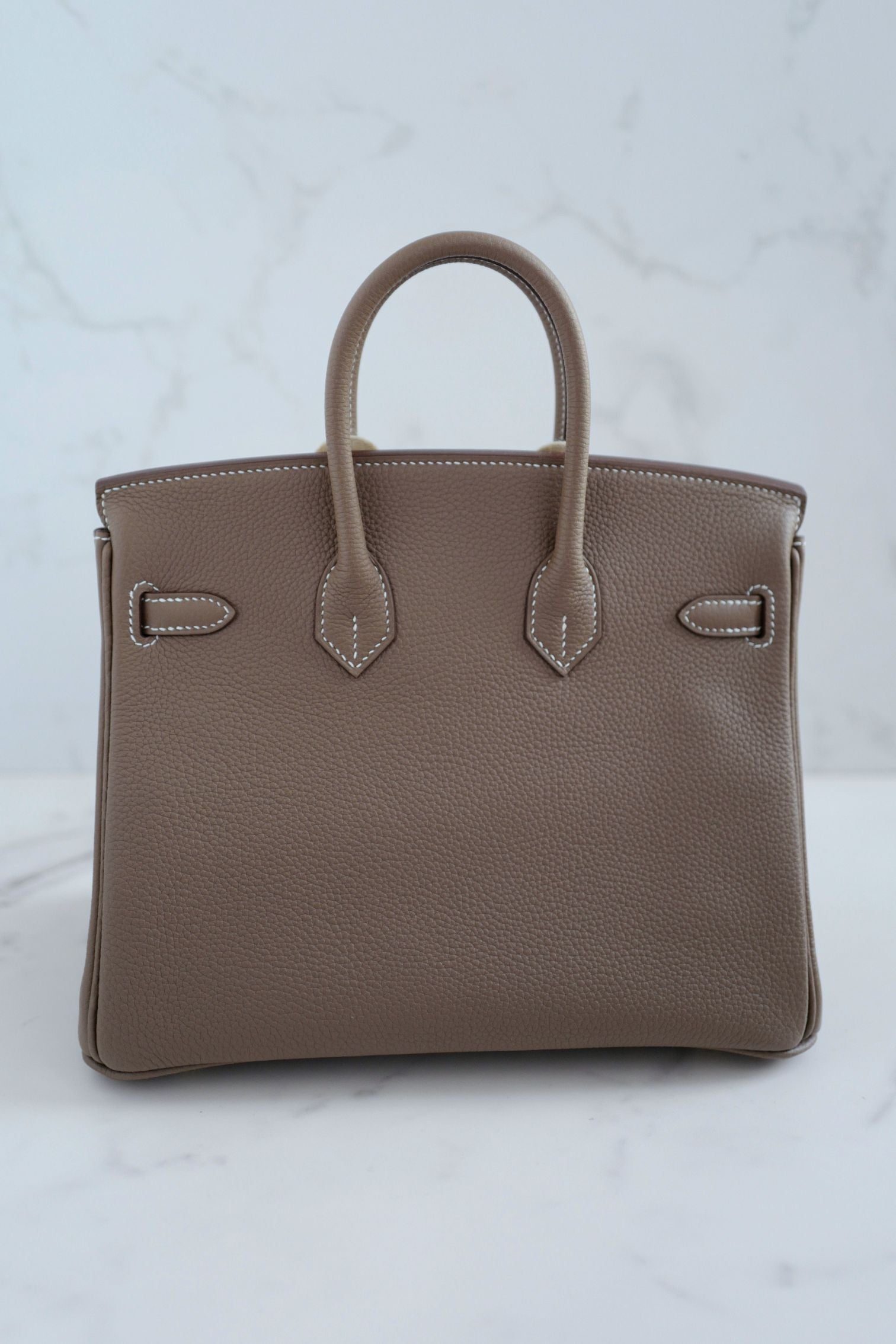 Hermes Birkin 25 Etoupe Togo Leather Gold Hardware K Stamp 2025