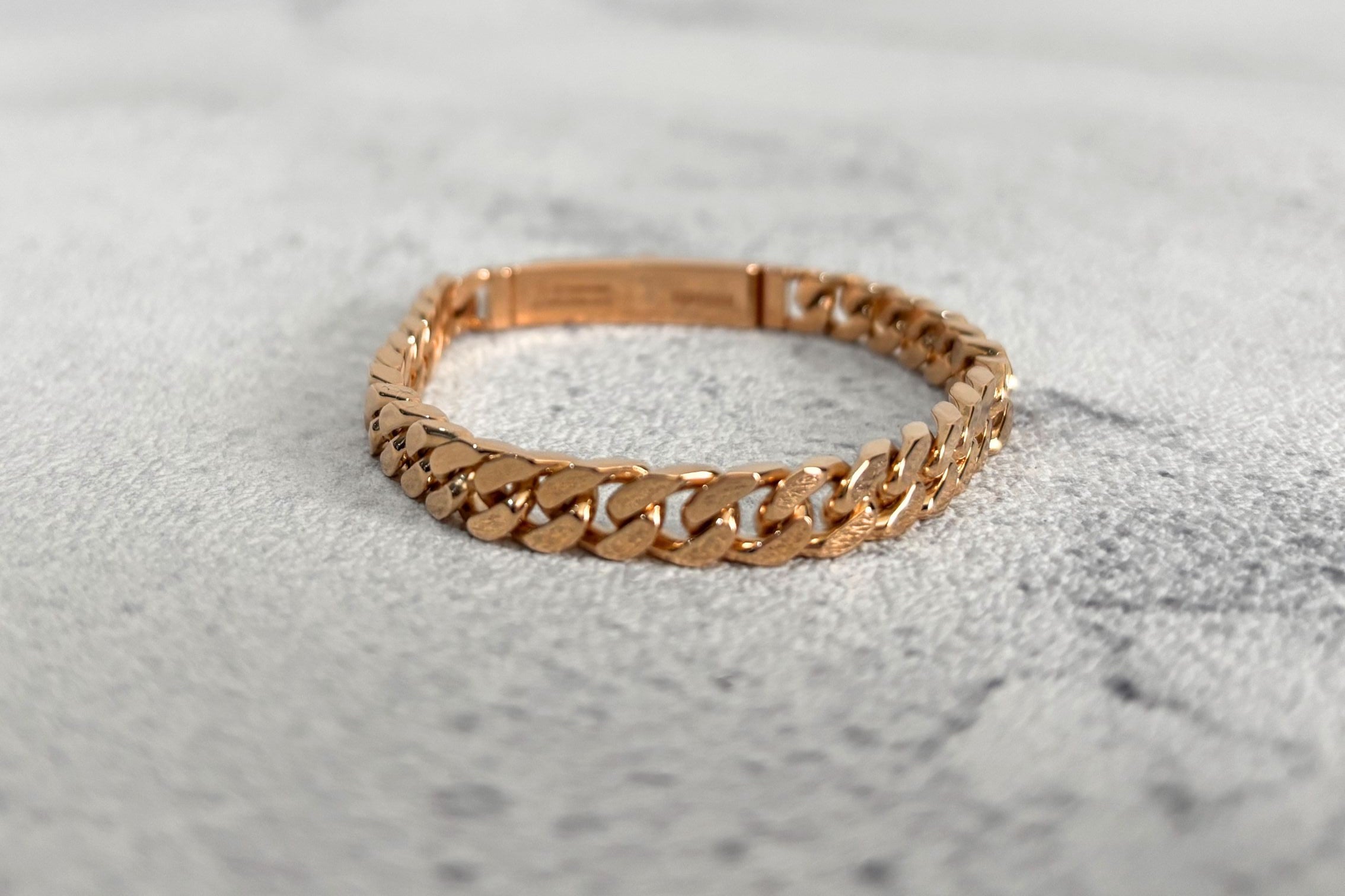 NEW Hermes Kelly Gourmette Bracelet Rose Gold 750 Diamond 0.90ct ST