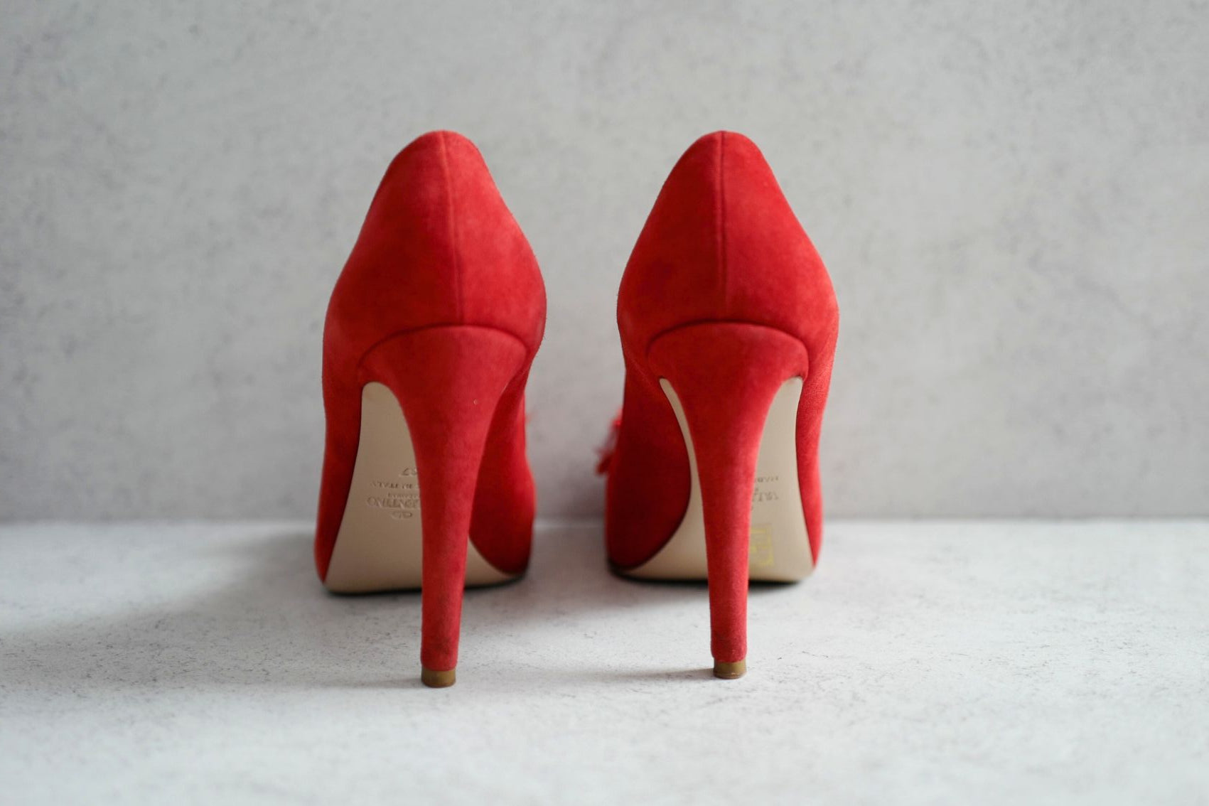 Preloved Valentino Heels Red Rose size 37 in Red