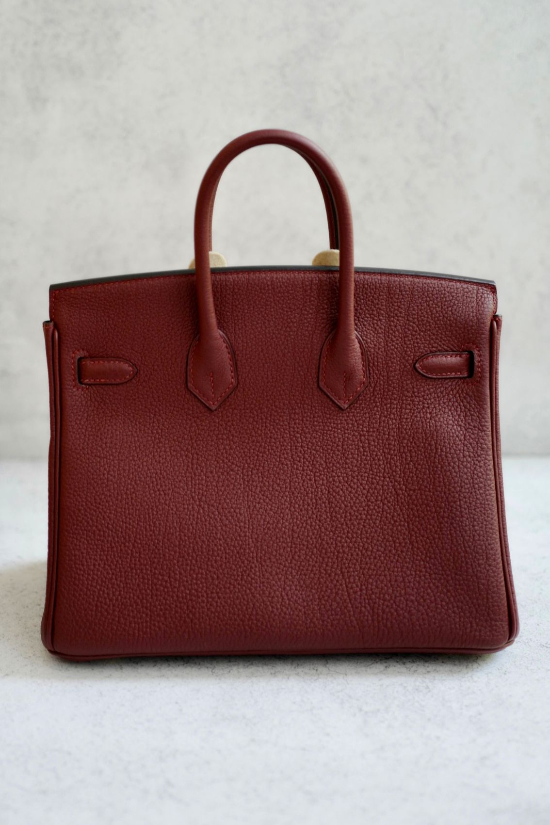 Hermes Birkin 25 Rouge H Togo Leather Gold Hardware K Stamp 2025