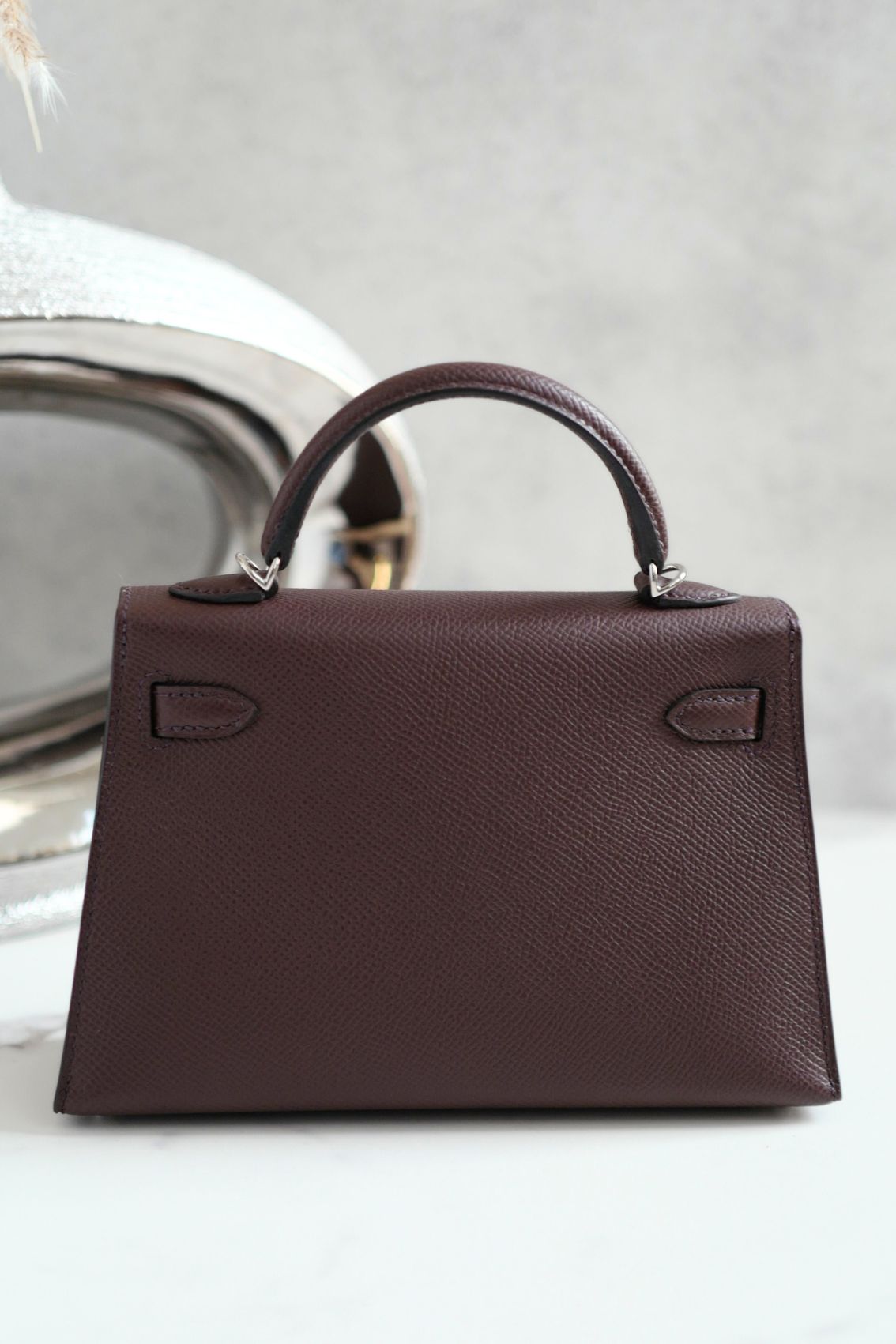 NEW Hermès Kelly 20 Rouge Sellier Epsom Leather Electrum Hardware K Stamp