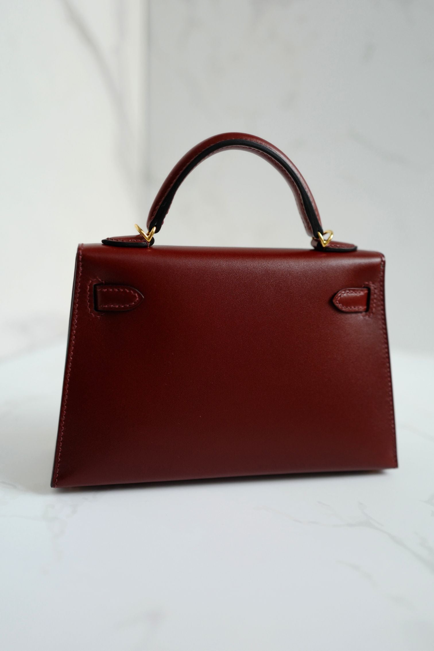 BNIB Hermès Mini Kelly 20 Rouge H Box Calf Leather Gold Hardware K Stamp 2025