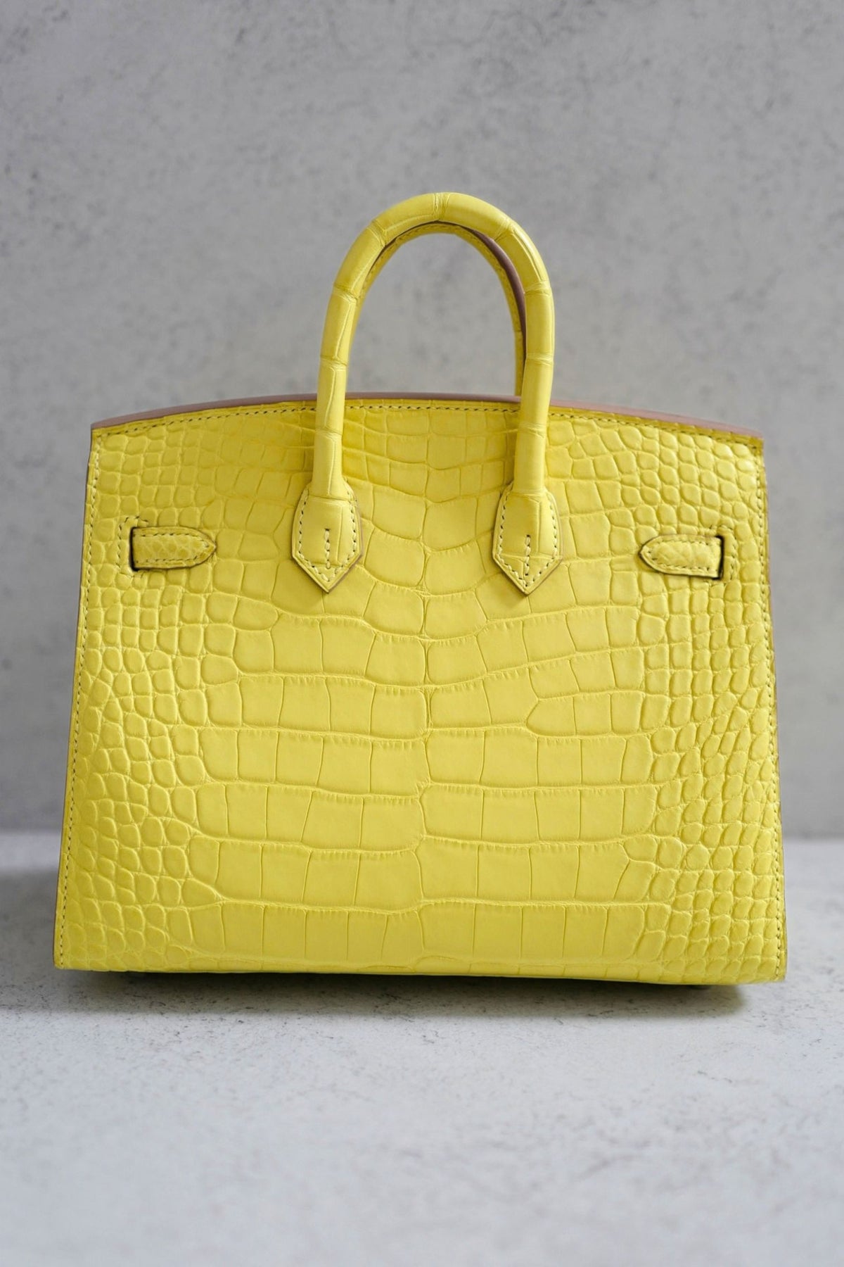 NEW Hermes Birkin 20 Lime Matte Alligator Sellier PHW W Stamp Limited Edition