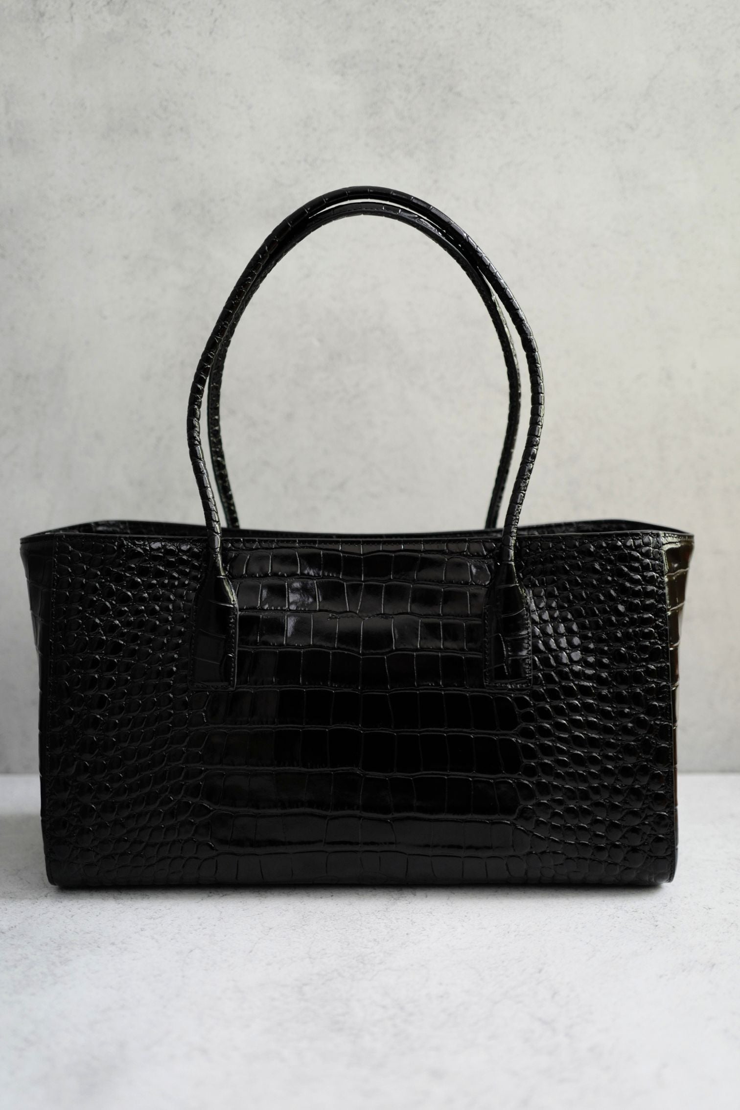 Chanel 26S Matthieu Blazy's Small Tote Black Crocodile Embossed Calfskin GHW