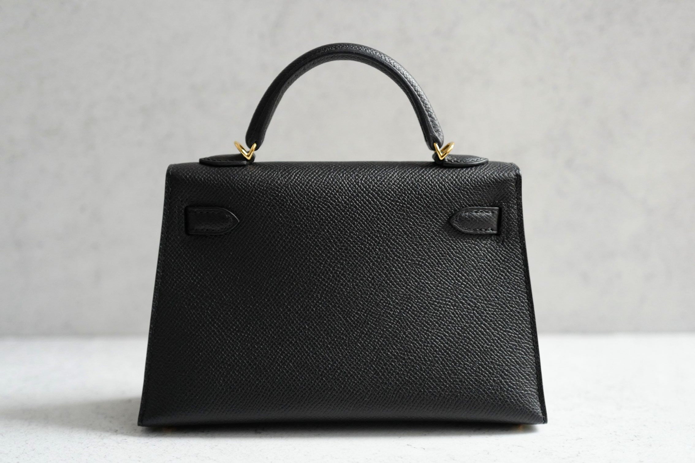 BNIB Hermes Mini Kelly Black Epsom Calfskin Gold Hardware G Stamp 2026