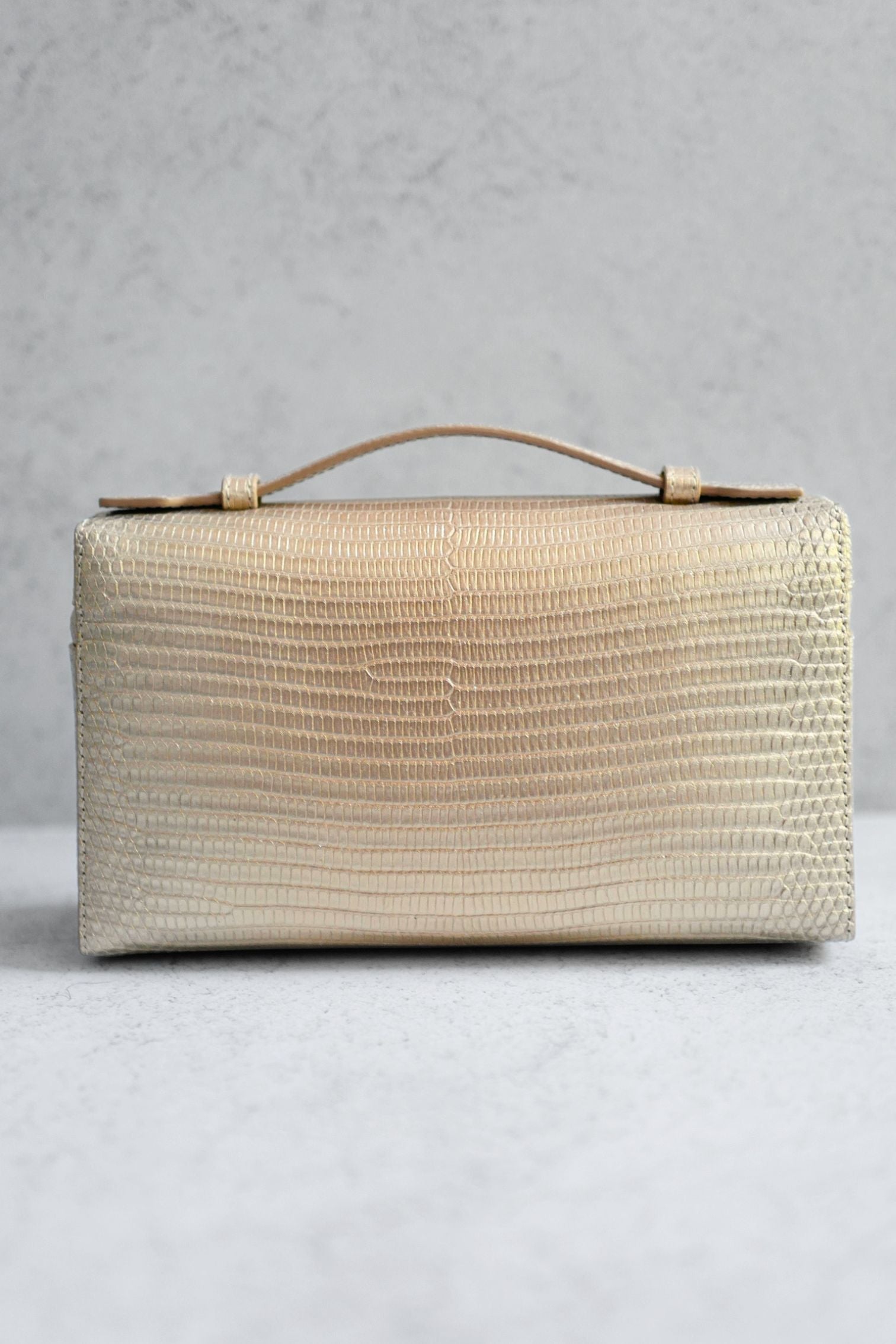 Loro Piana Extra Pocket L19 Lizard Cosmic Whisper/Sun Gold HW Limited Exotic