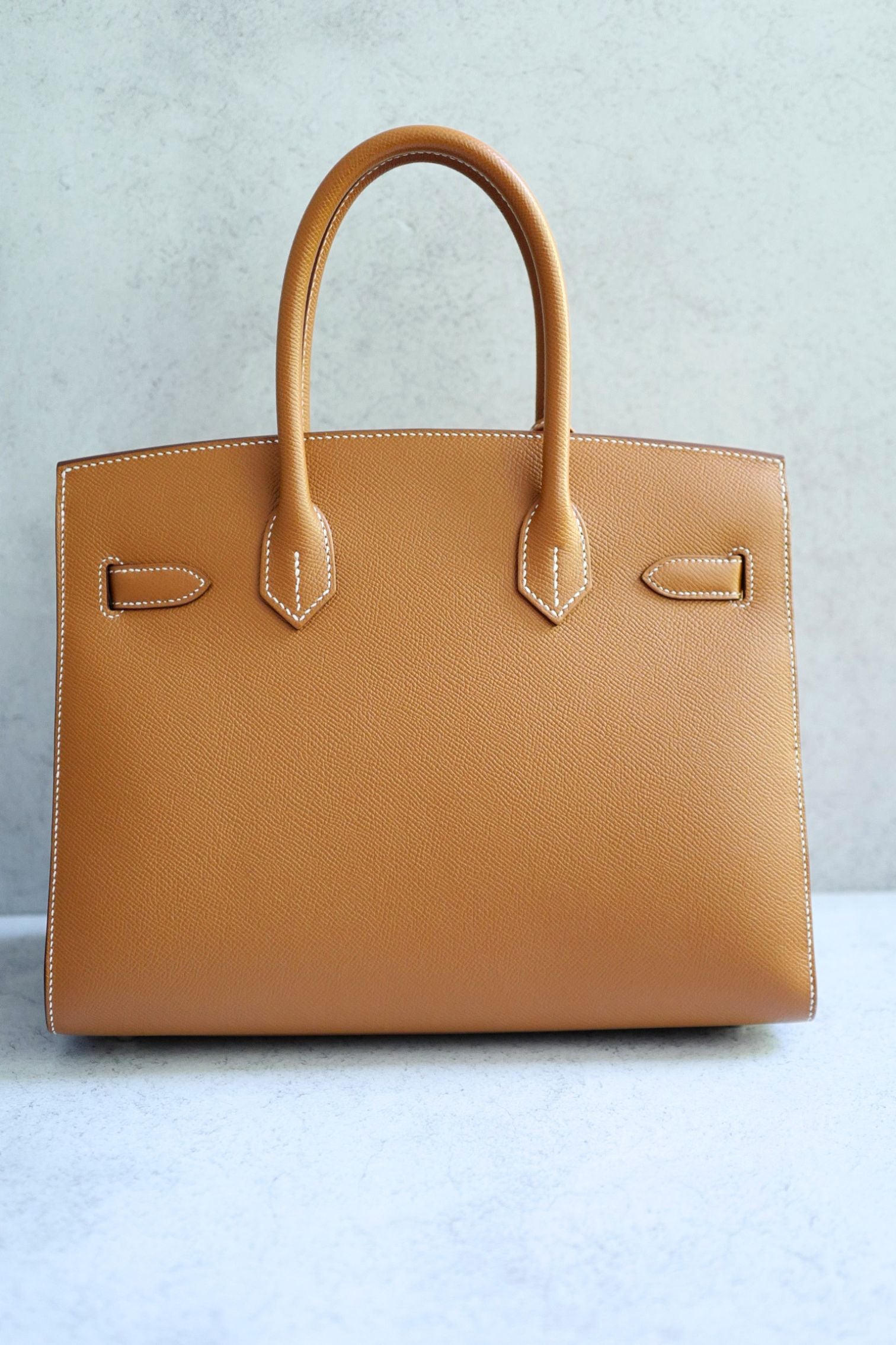 Hermès Birkin 30 Gold Epsom Sellier Palladium Hardware Z Stamp