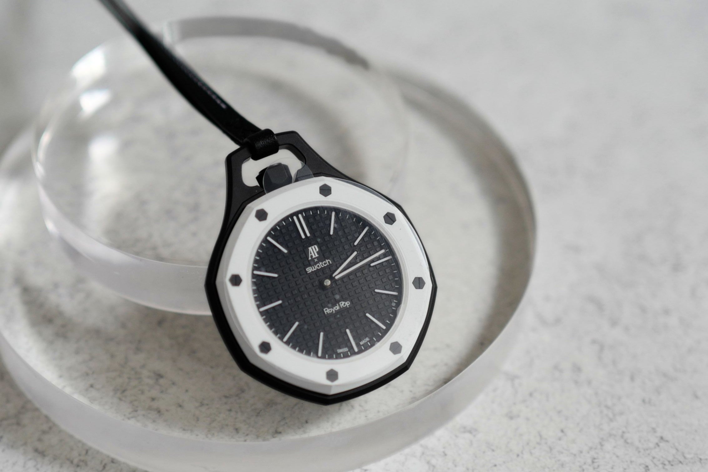 Audemars Piguet x Swatch Royal Pop Panda Black White Mechanical Watch