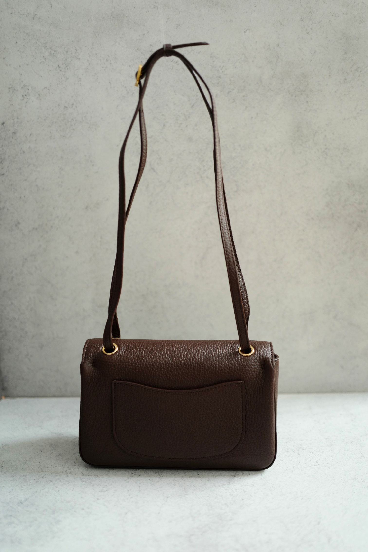 Chanel 26B Pre Fall Winter Mini Flap Bag Chocolate Brown Grained Calfskin GHW