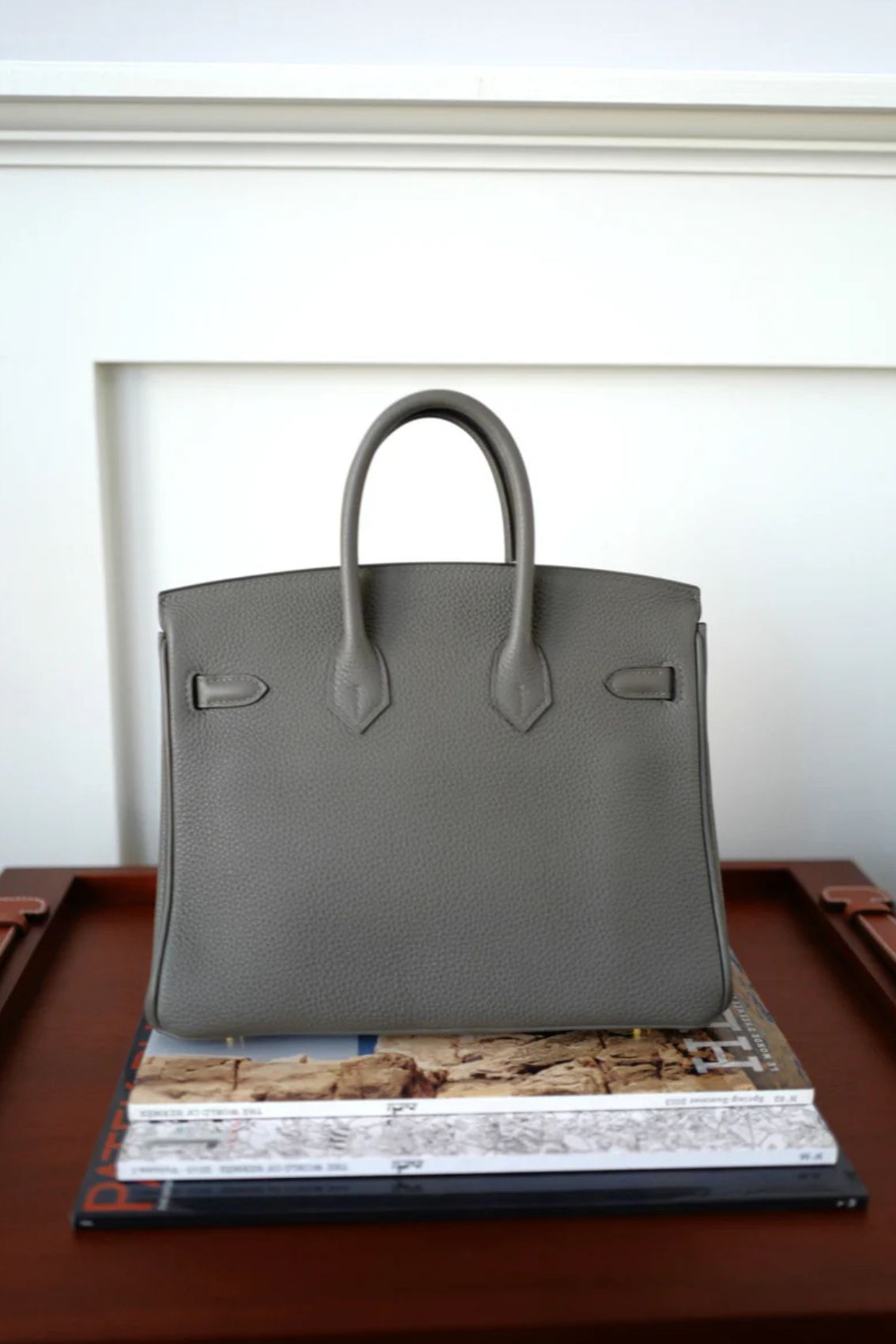 Hermès Birkin 25 Gris Meyer Togo Leather Gold Hardware D Stamp