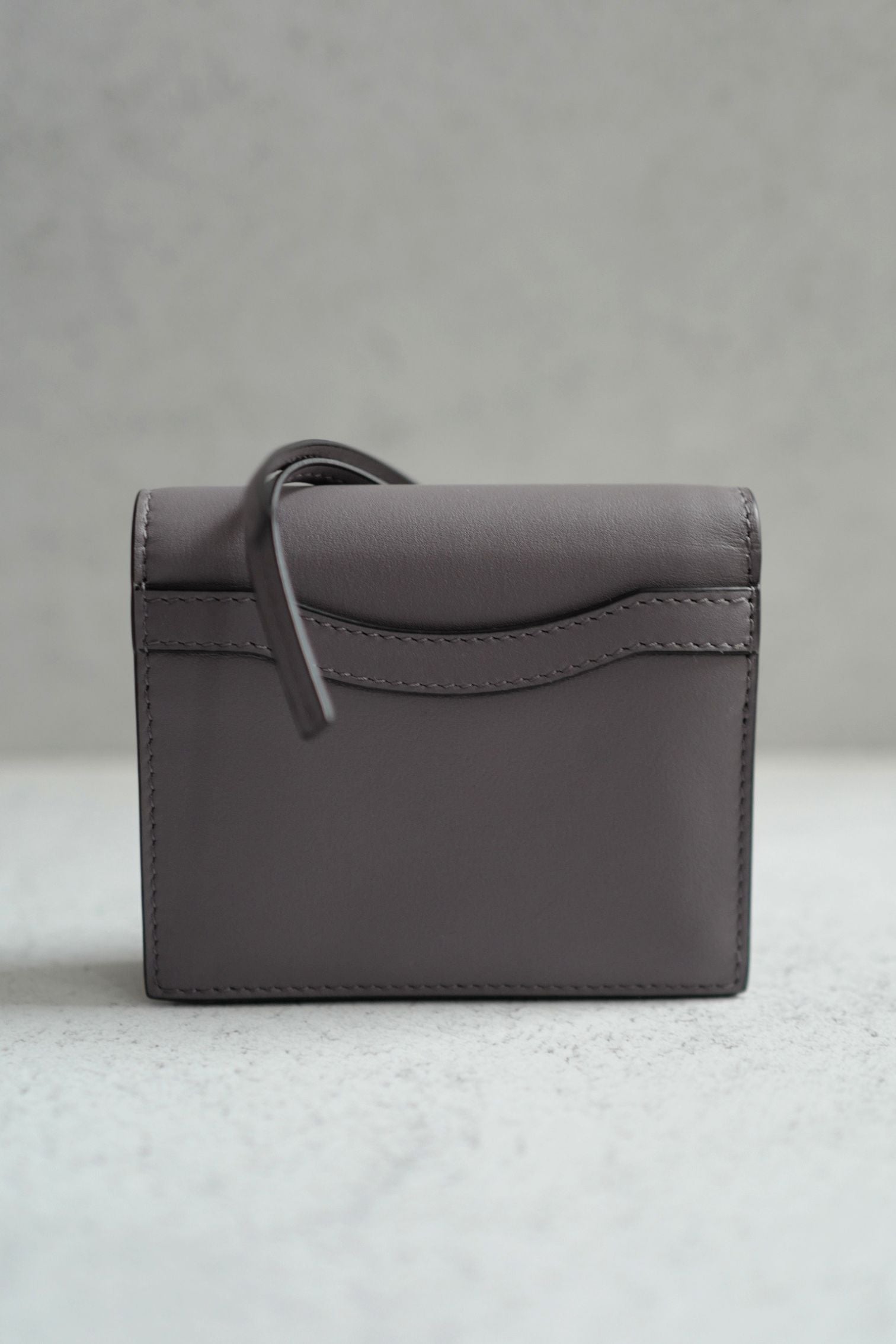 BNIB Balenciaga Women's Neo Classic Mini Wallet in Dark Grey Calfskin