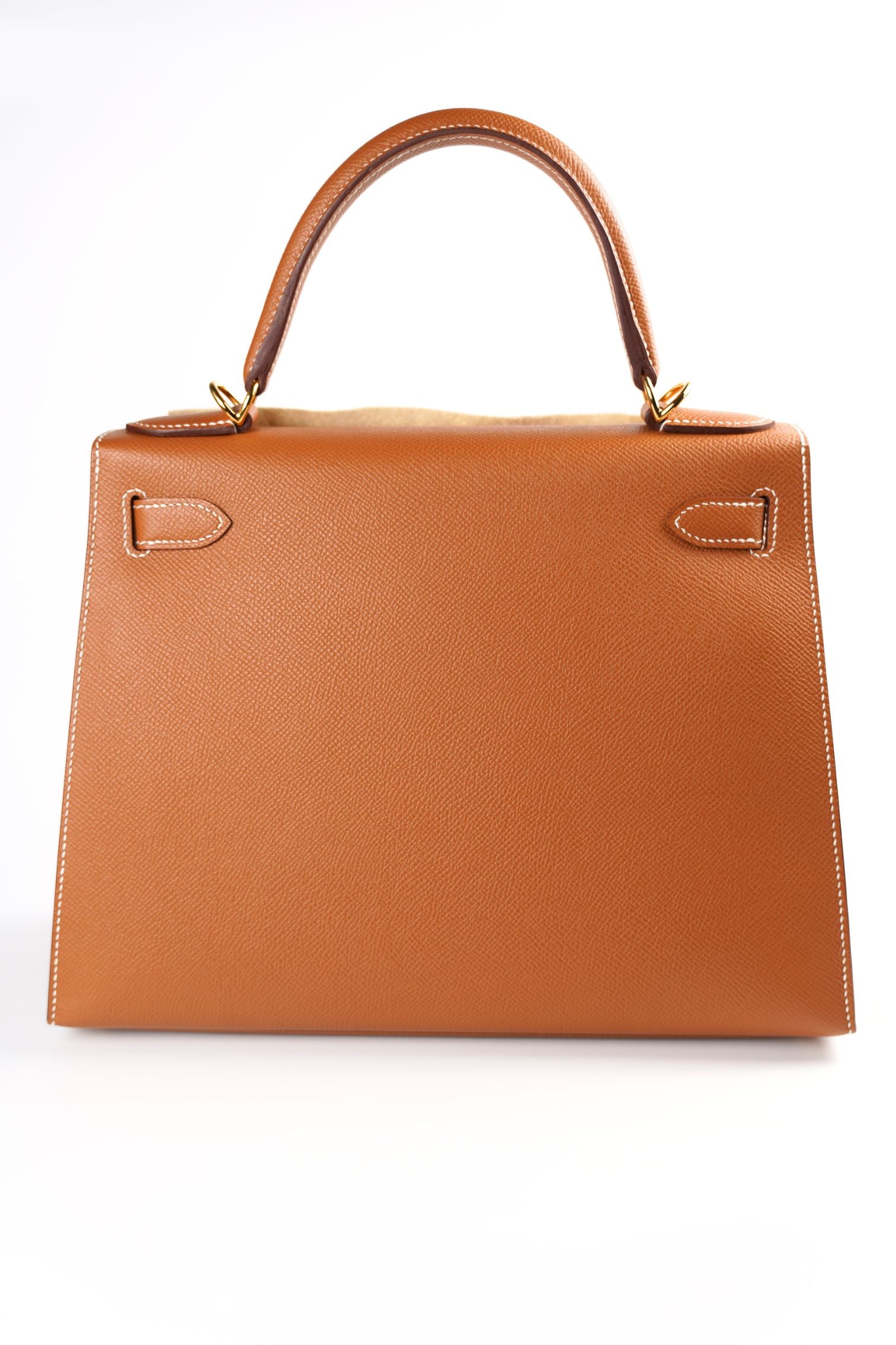 NEW Hermes Kelly 25 Gold Epsom Sellier Gold Hardware