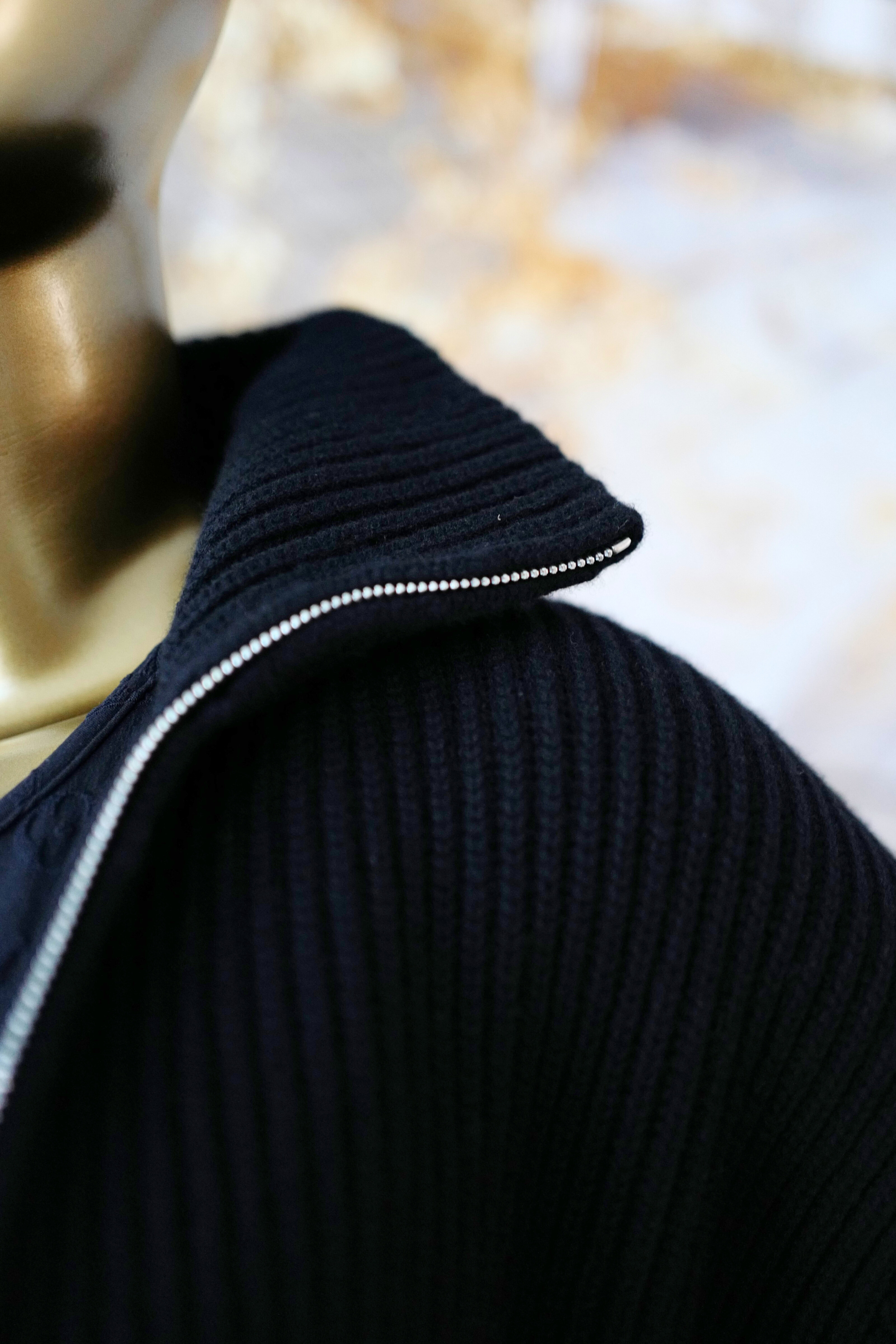 NEW Hermès Blouson Cardigan Jacket Black Wool with H Pockets Size 38