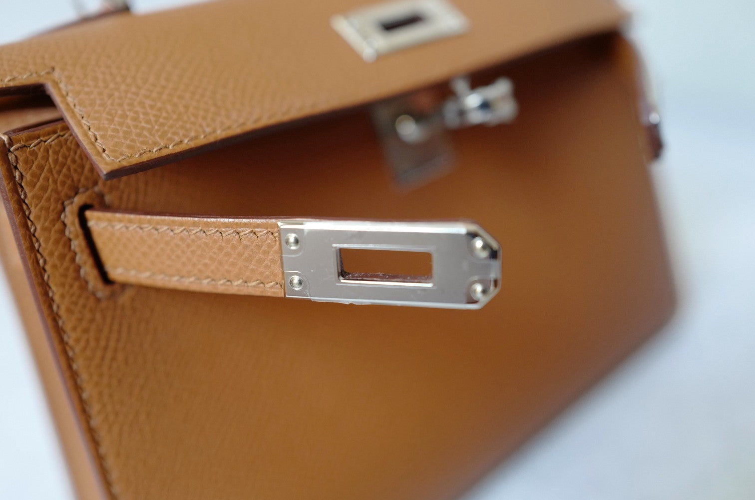 BNIB Hermès Mini Kelly 20 HSS Gold Epsom Leather Palladium Hardware