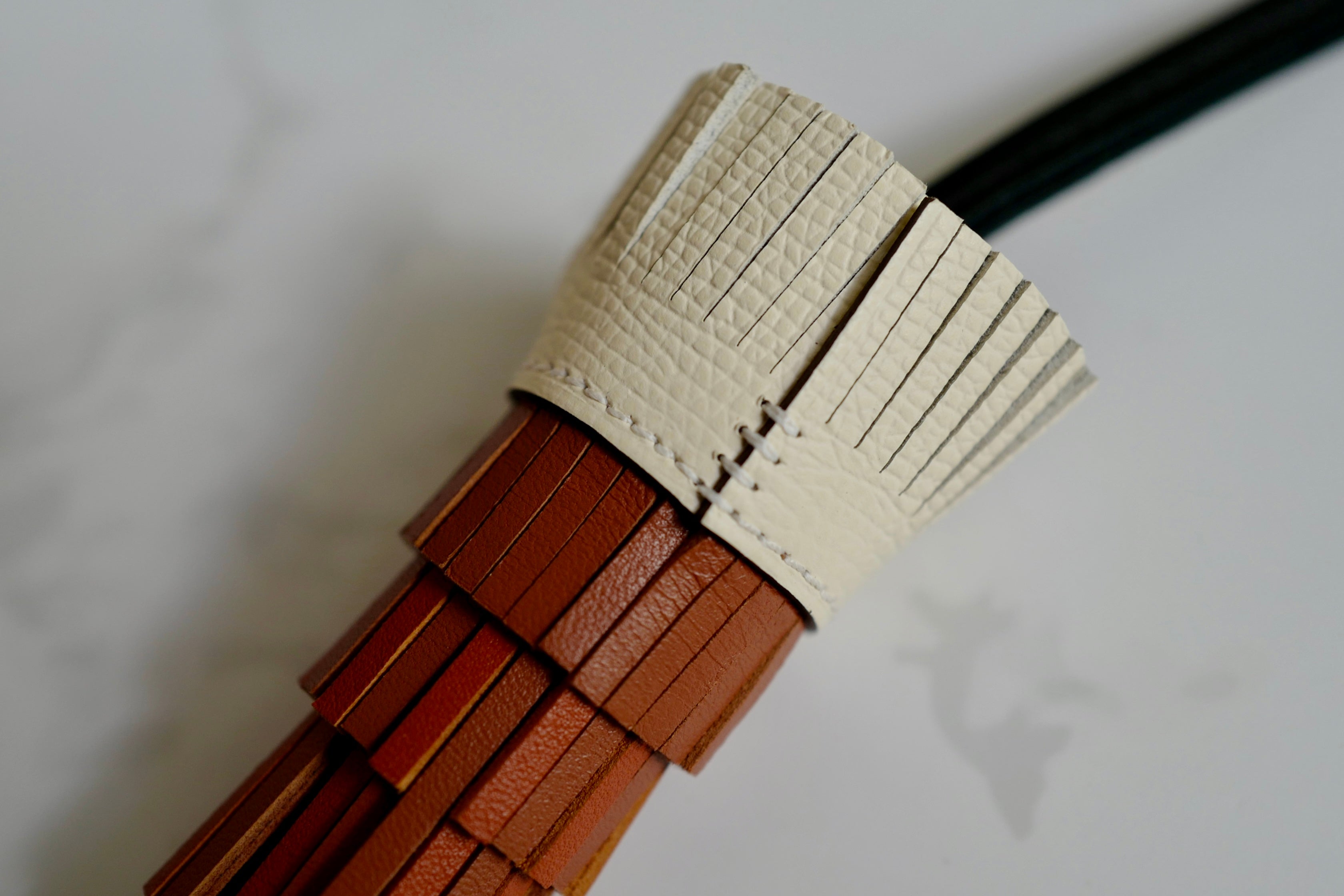 Brand New HERMÈS Chouette Charm Agneau Milo Swift in Gold / Pain d'épice / Noir