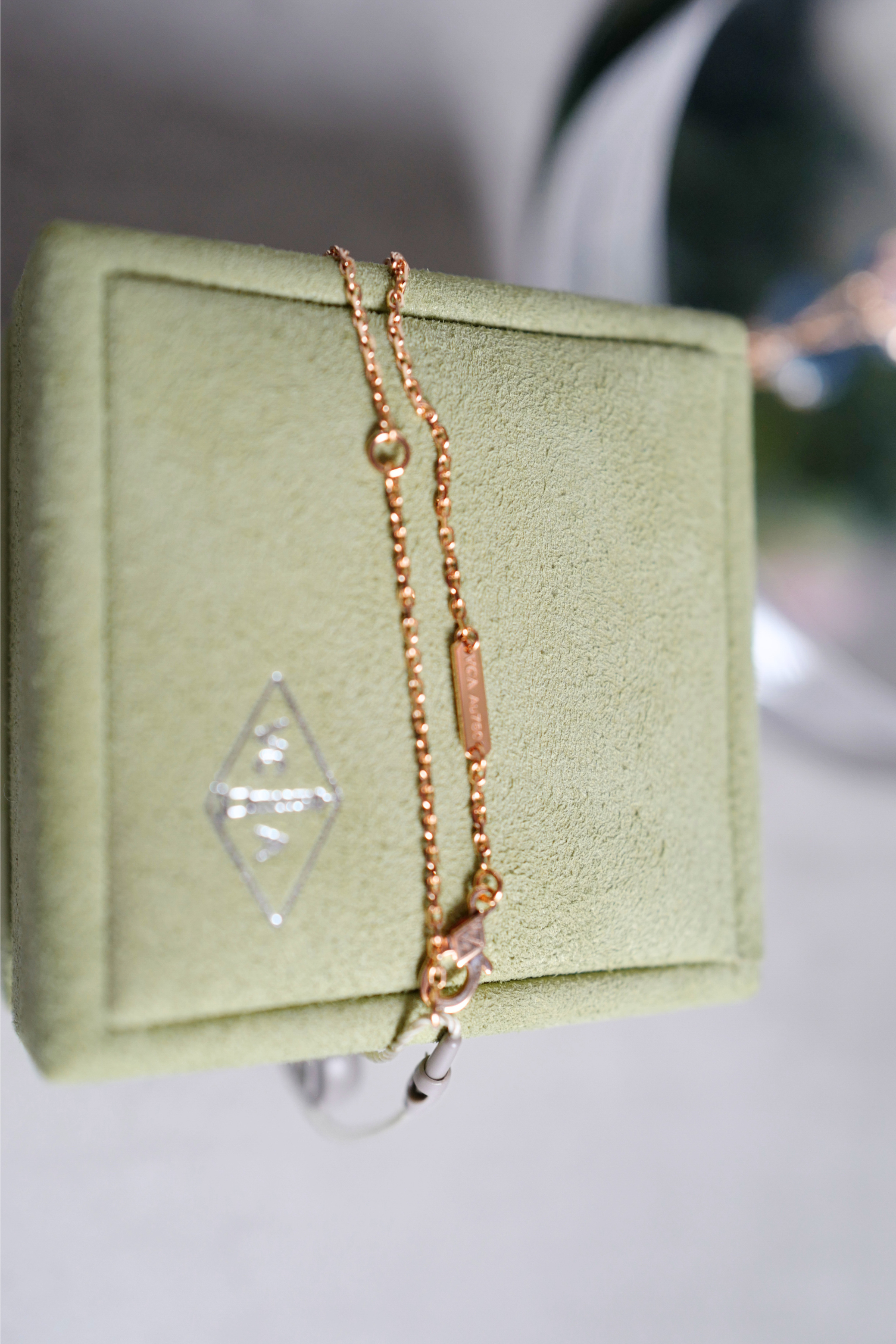 Van Cleef & Arpels 2025 Holiday Alhambra Pendant Pink MOP & Rose Gold