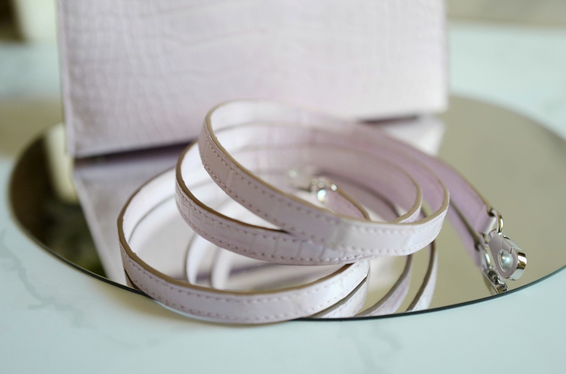 BNIB Hermès Mini Kelly 20 Mauve Pale Matte Alligator Palladium Hardware K Stamp 2025