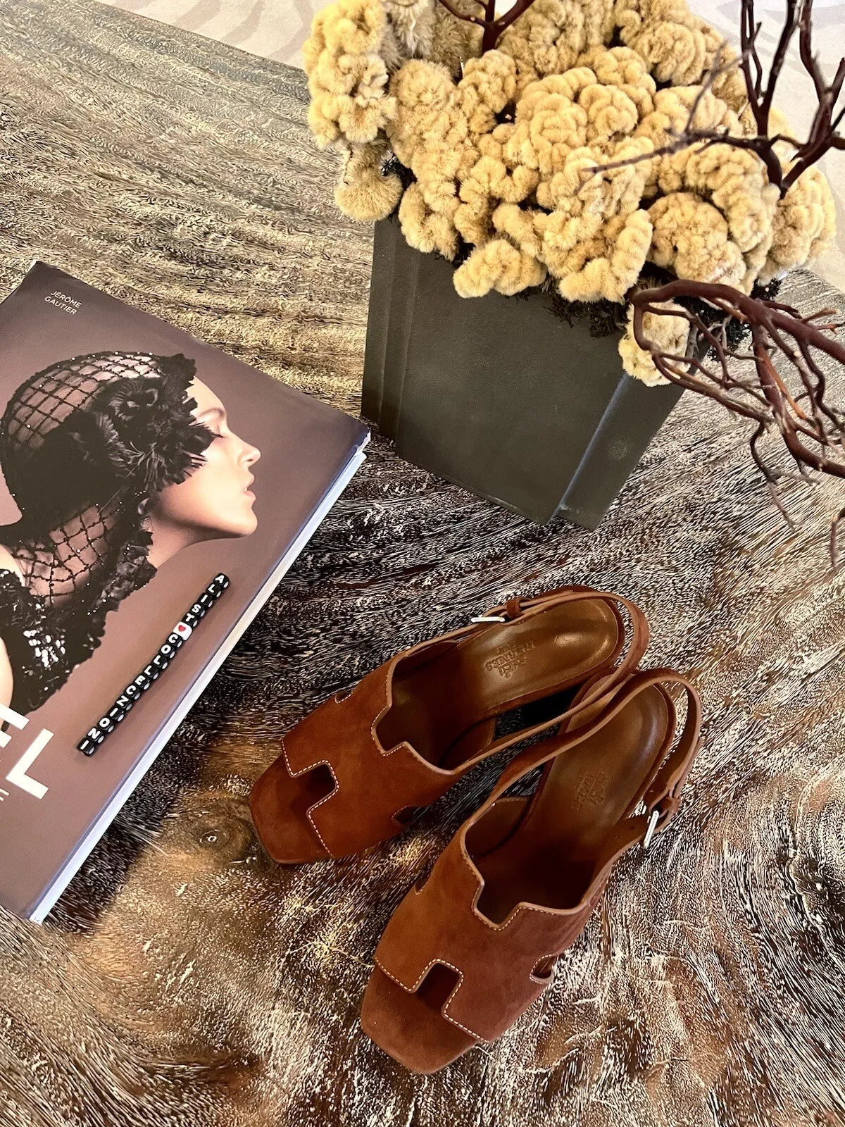 BNIB Hermes Eris 90 Heels Sandal in Gold Color Size 37.5