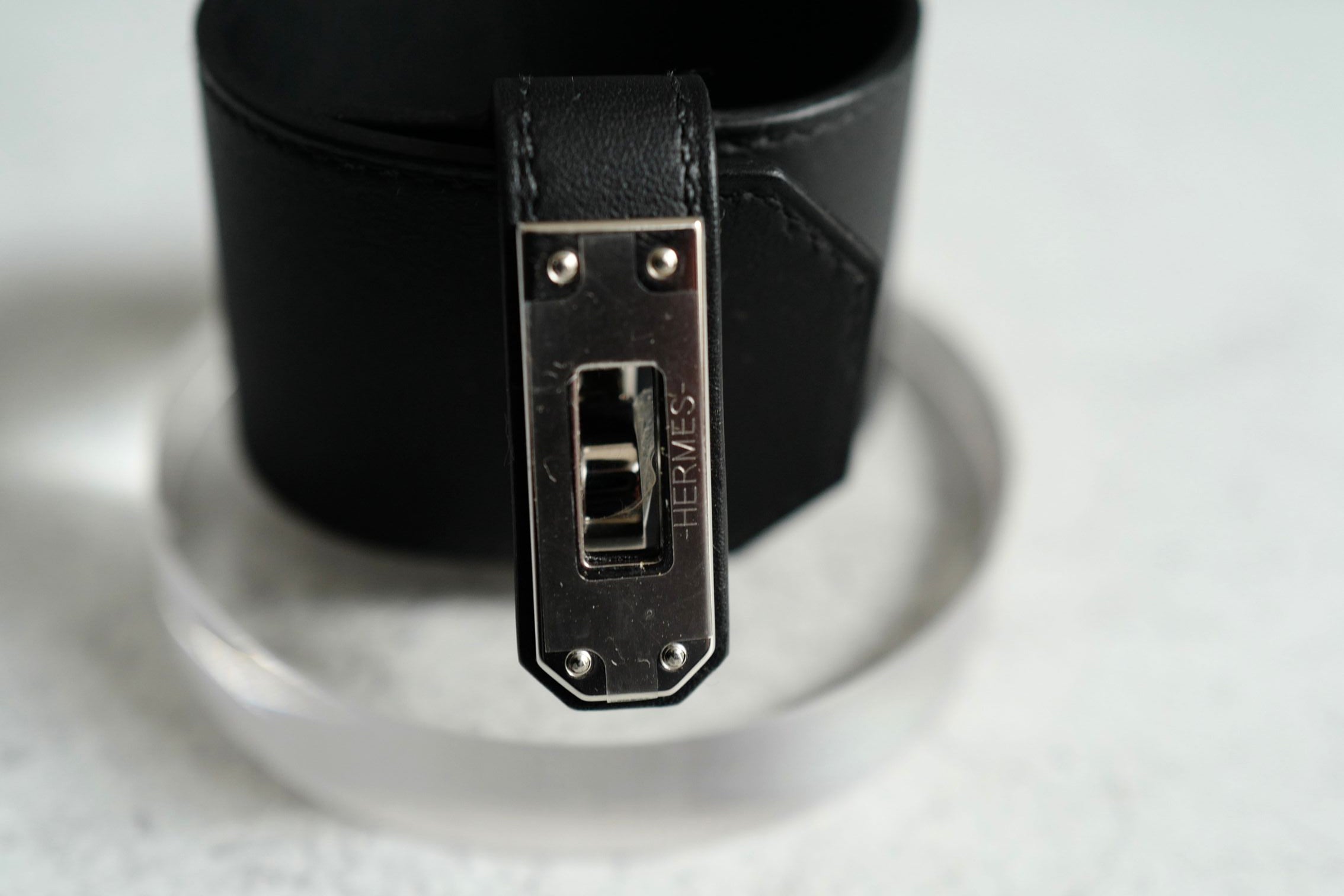 BNIB Hermes Bracelet Mini Kelly Twist GM Swift Calfskin T2 89 Noir