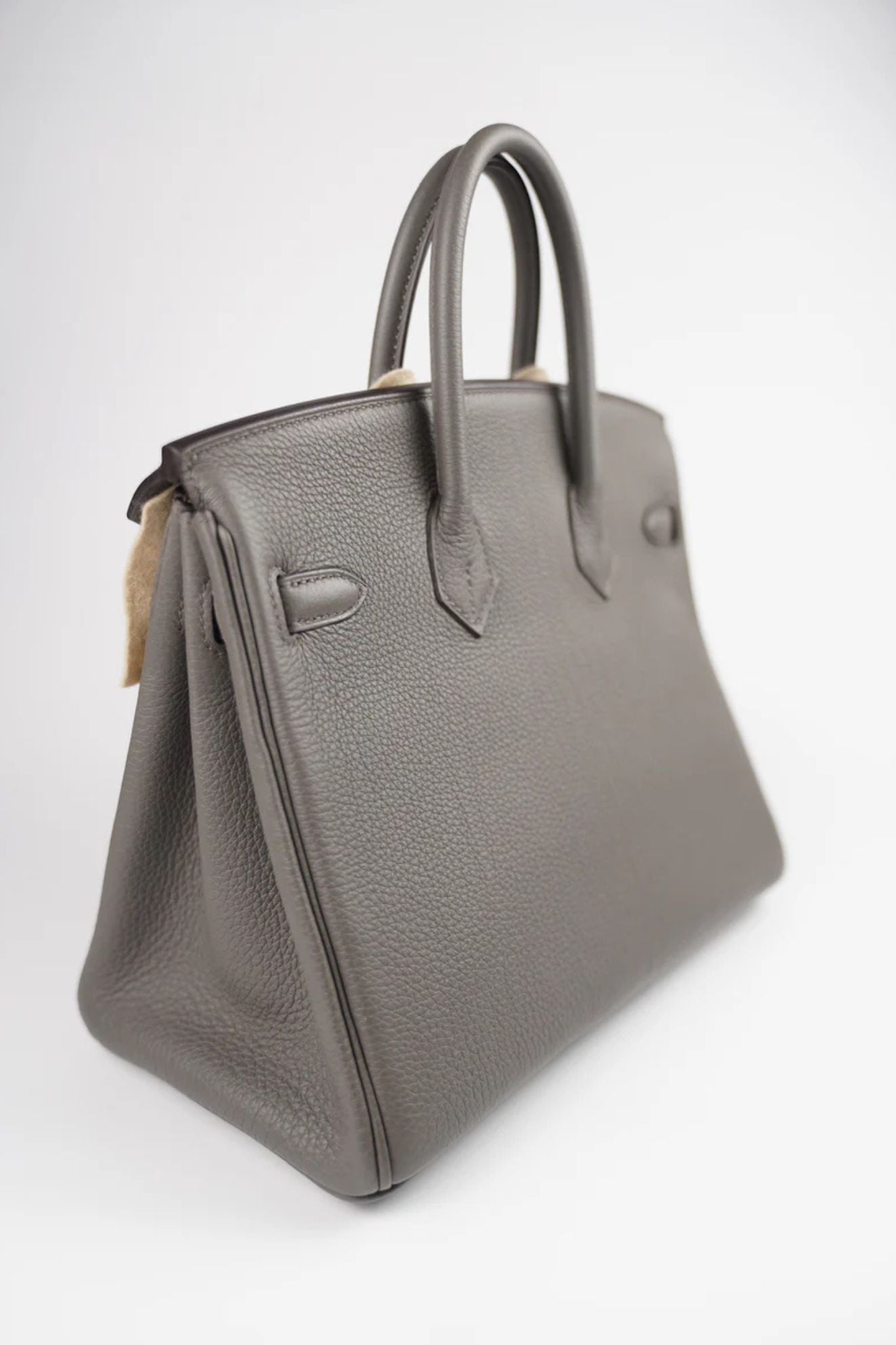 Hermès Birkin 25 Etain Togo Leather Gold Hardware Z Stamp