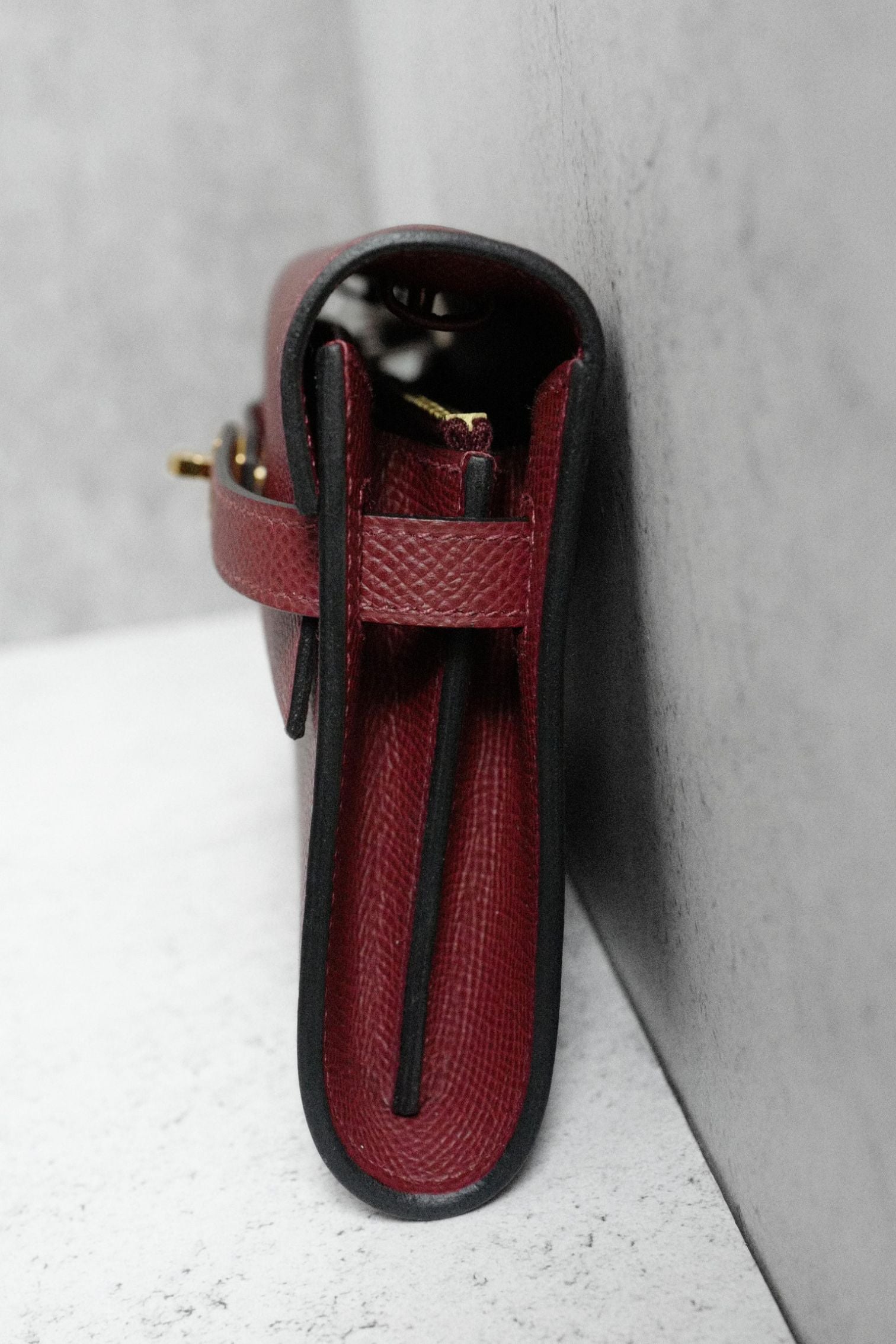 Hermès Kelly Classique To Go Wallet Rouge H Epsom Calfskin GHW G Stamp