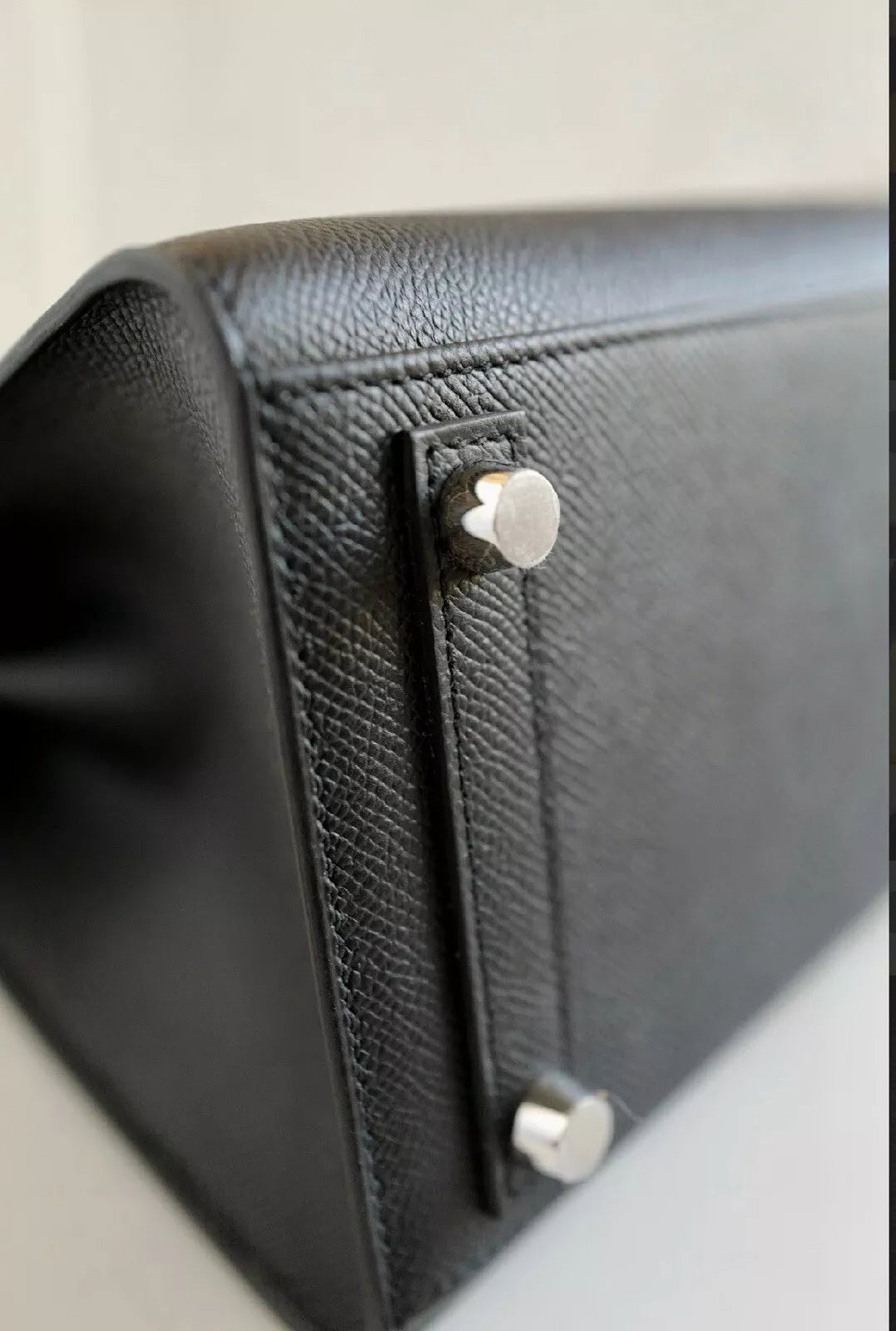 BNIB Hermes Birkin 25 Black Epsom Sellier Electrum HW W 2024 Original Receipt