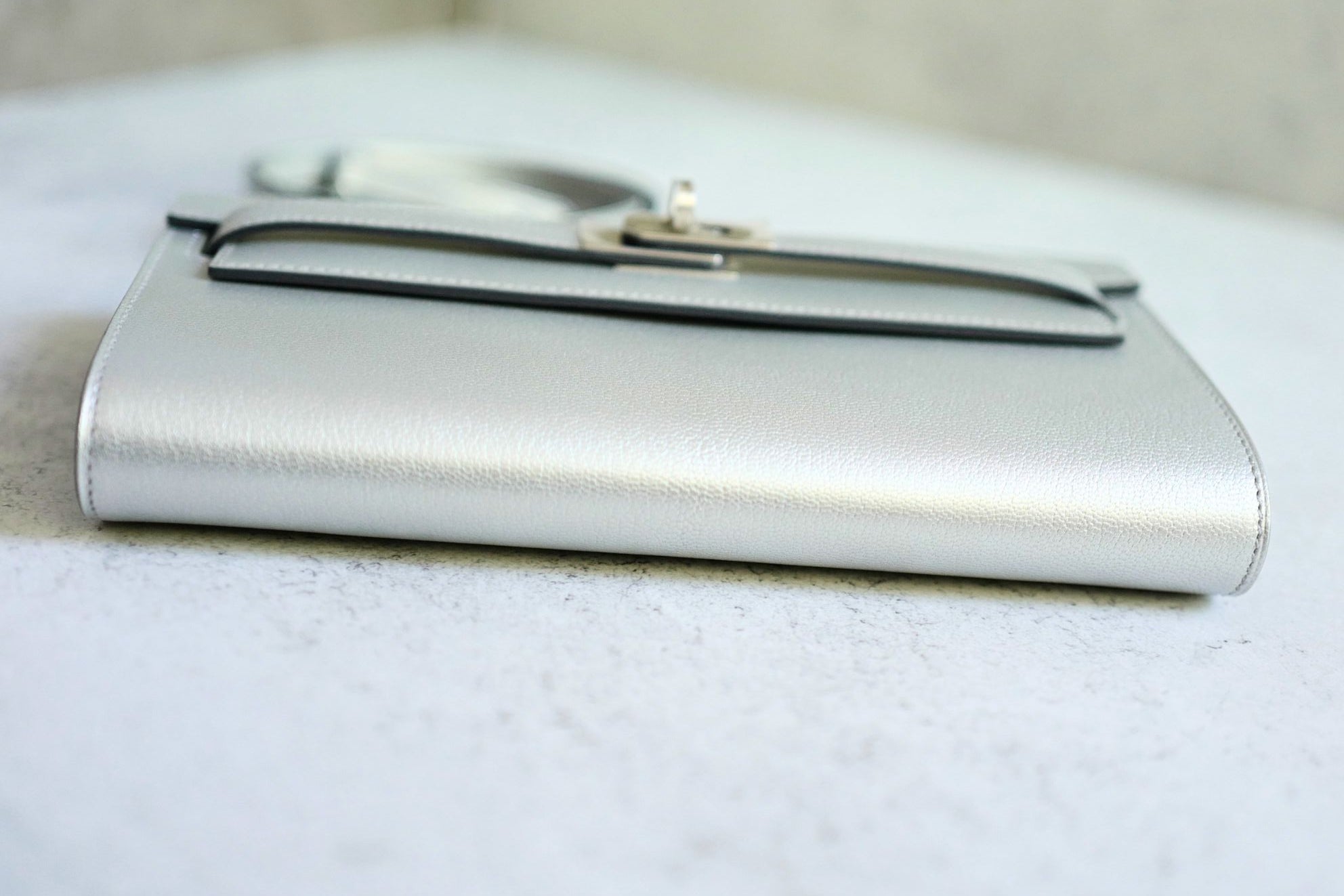 Hermès Kelly To Go Wallet Dore Argent Silver Metallic Chamkilight Goatskin 2026