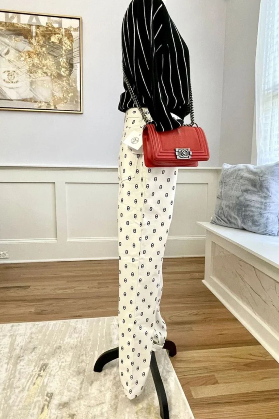 BNIB Hermes Chaine D’ancre 5 Pocket Pants Blanc Casse White Size 40