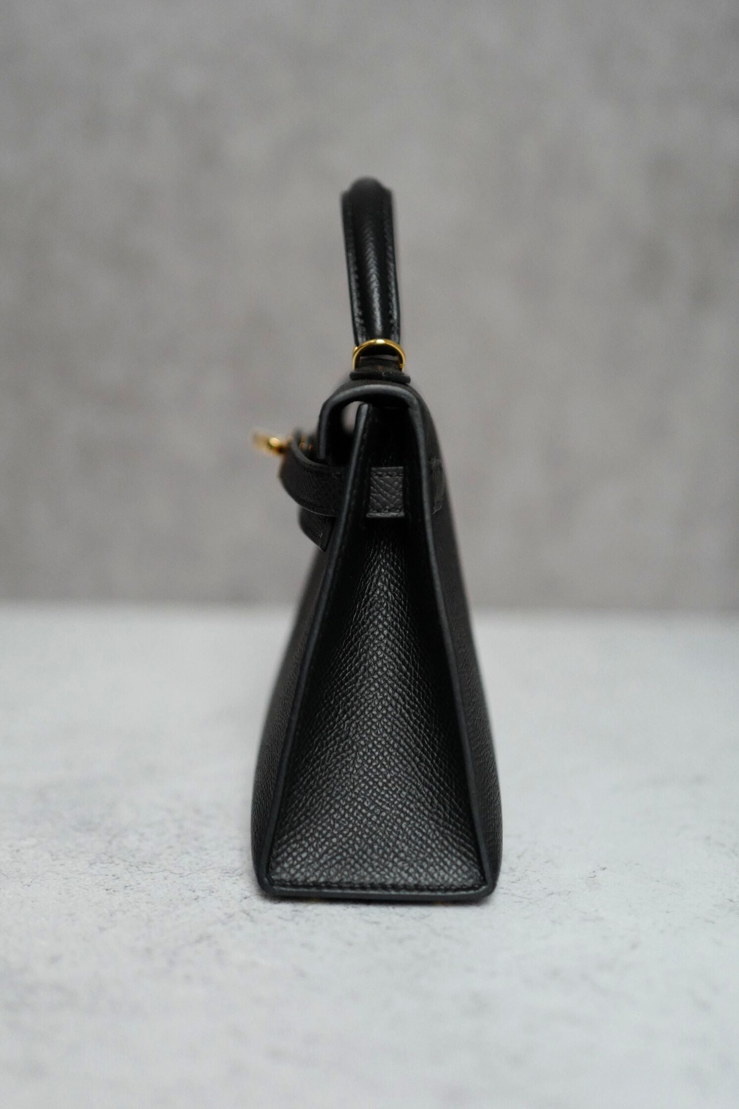 BNIB Hermes Mini Kelly Black Epsom Calfskin Gold Hardware G Stamp 2026