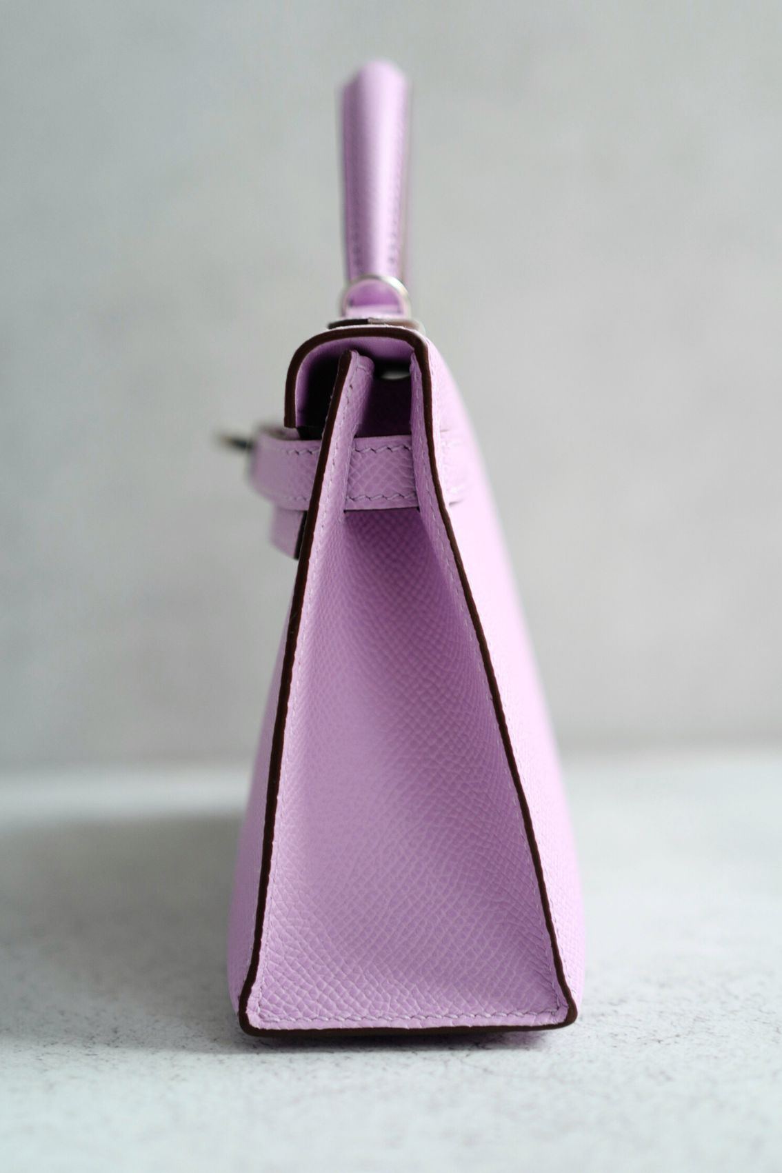 Hermès Kelly II Mini Sellier Guimauve Veau Epsom PHW Stamp K